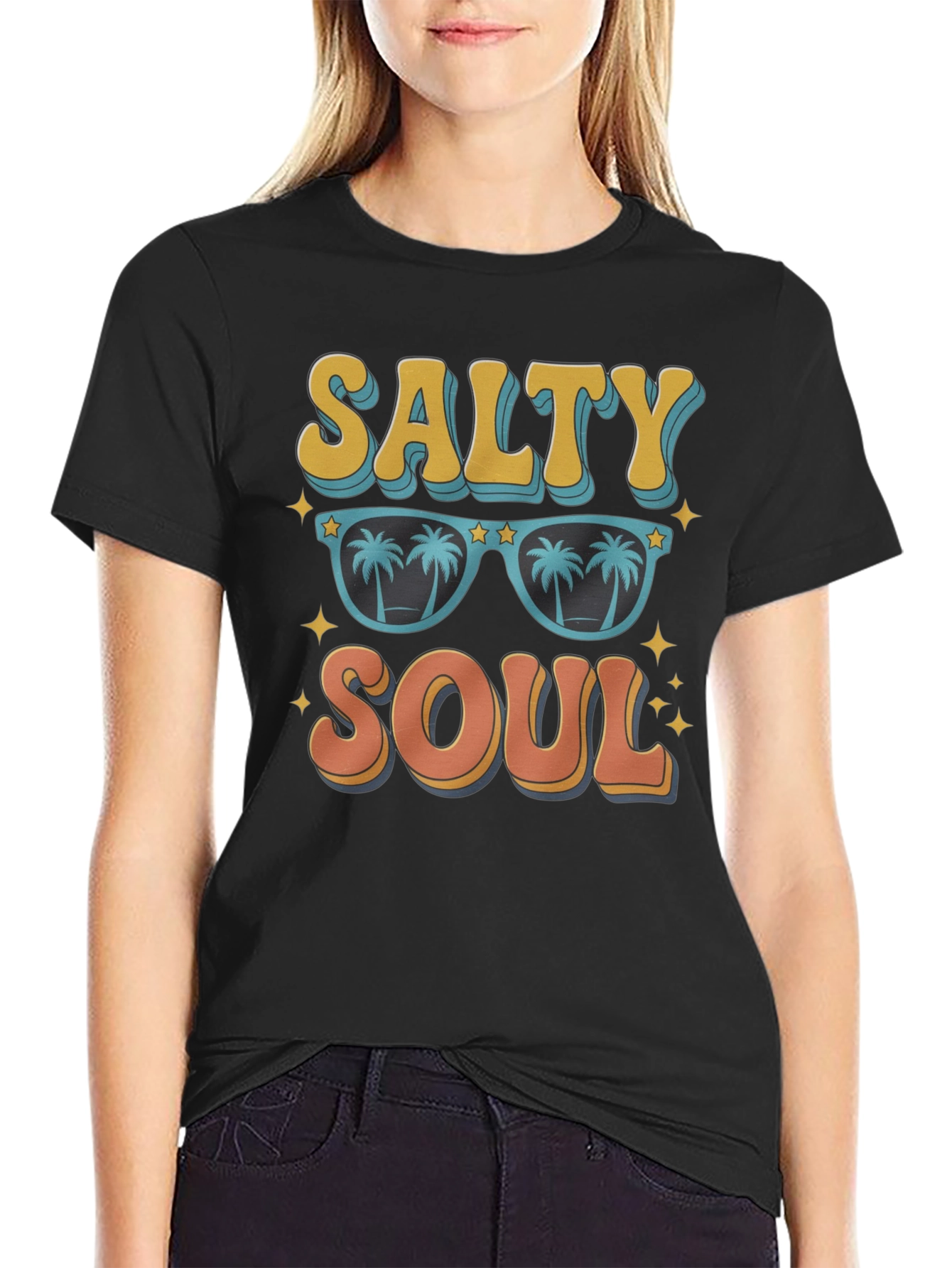 Salty Soul Graphic Tee - Retro Beach Vibes