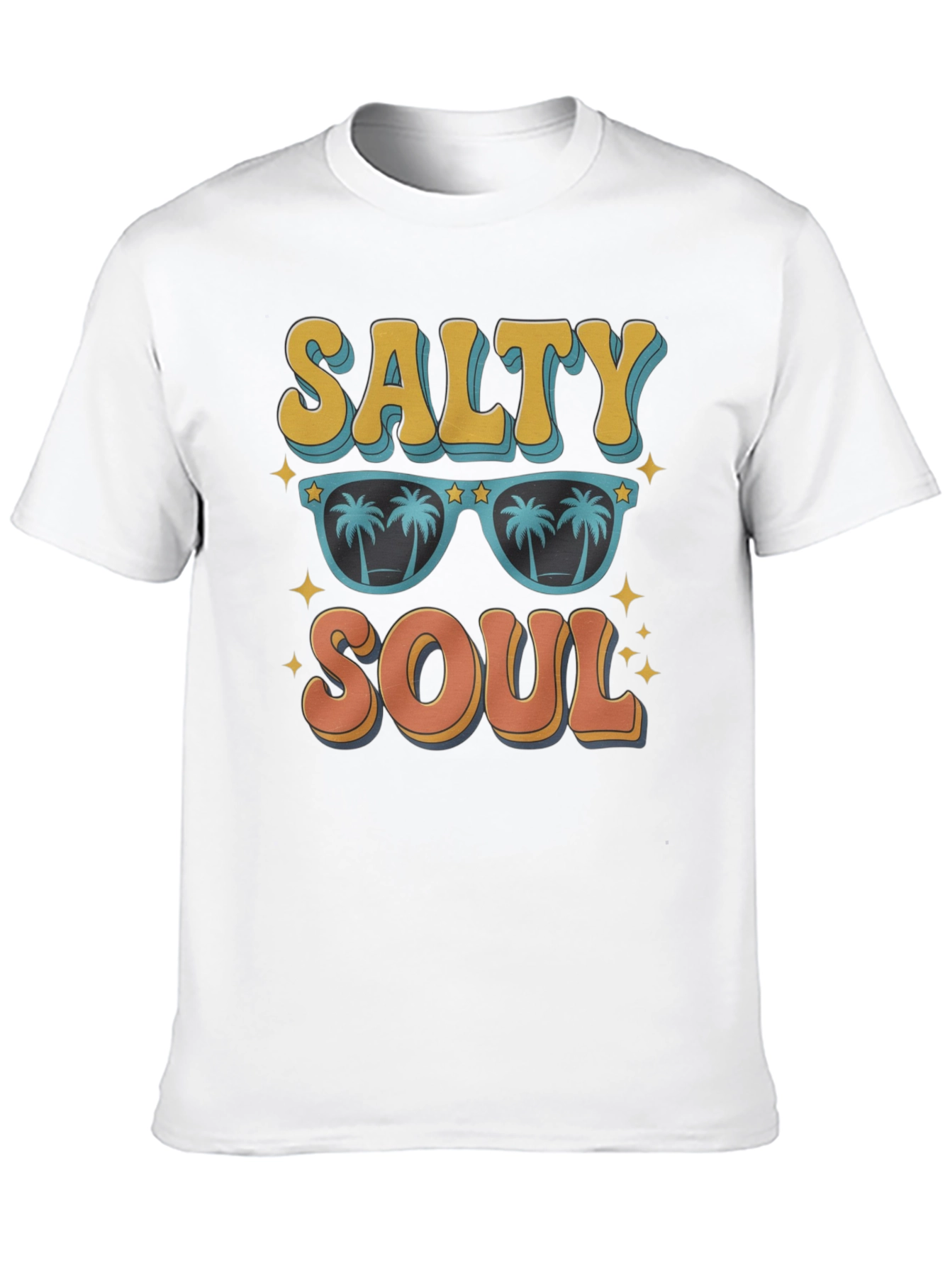 Salty Soul Graphic Tee - Retro Beach Vibes