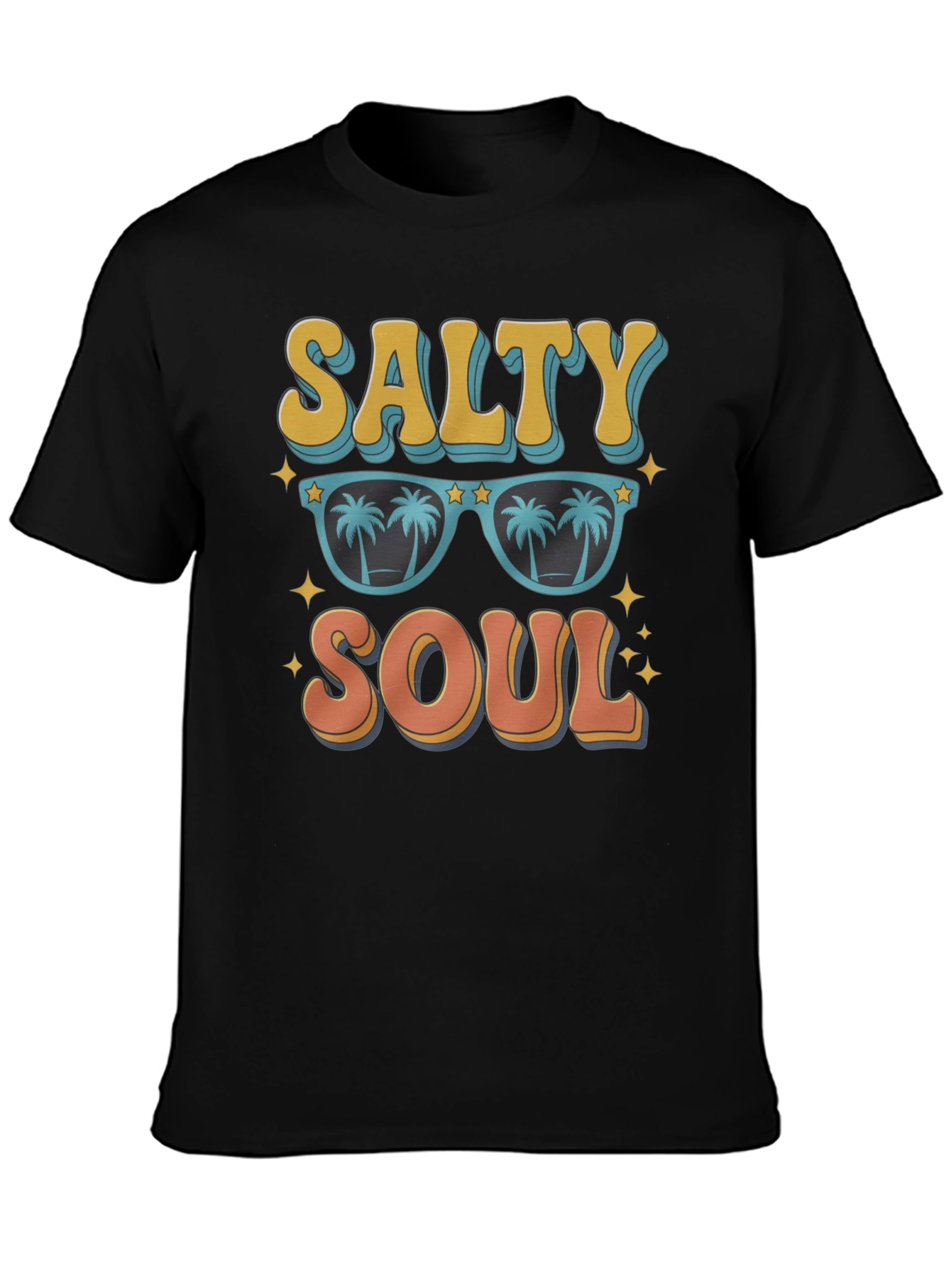 Salty Soul Graphic Tee - Retro Beach Vibes