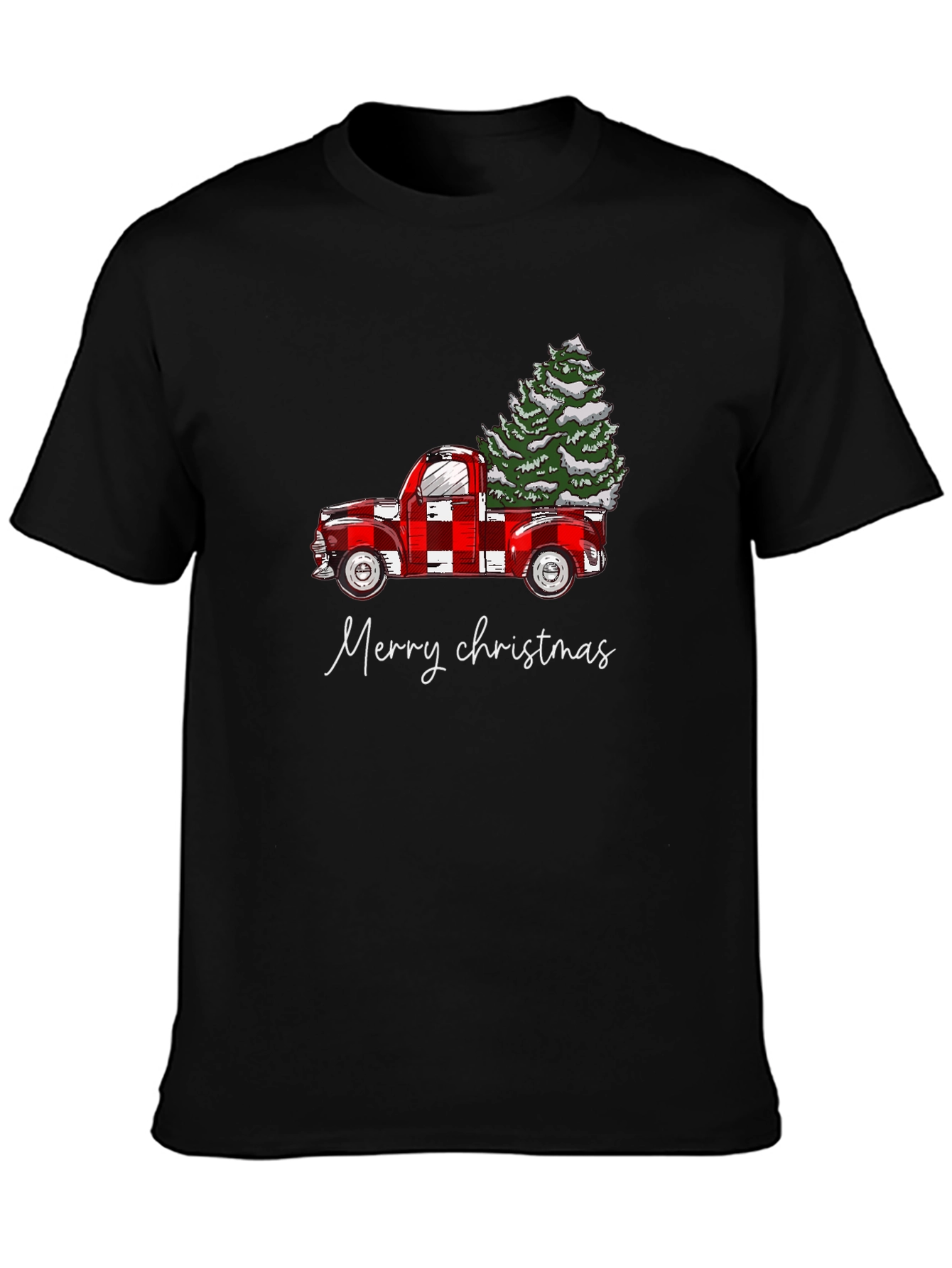 Merry Christmas Truck Graphic Tee