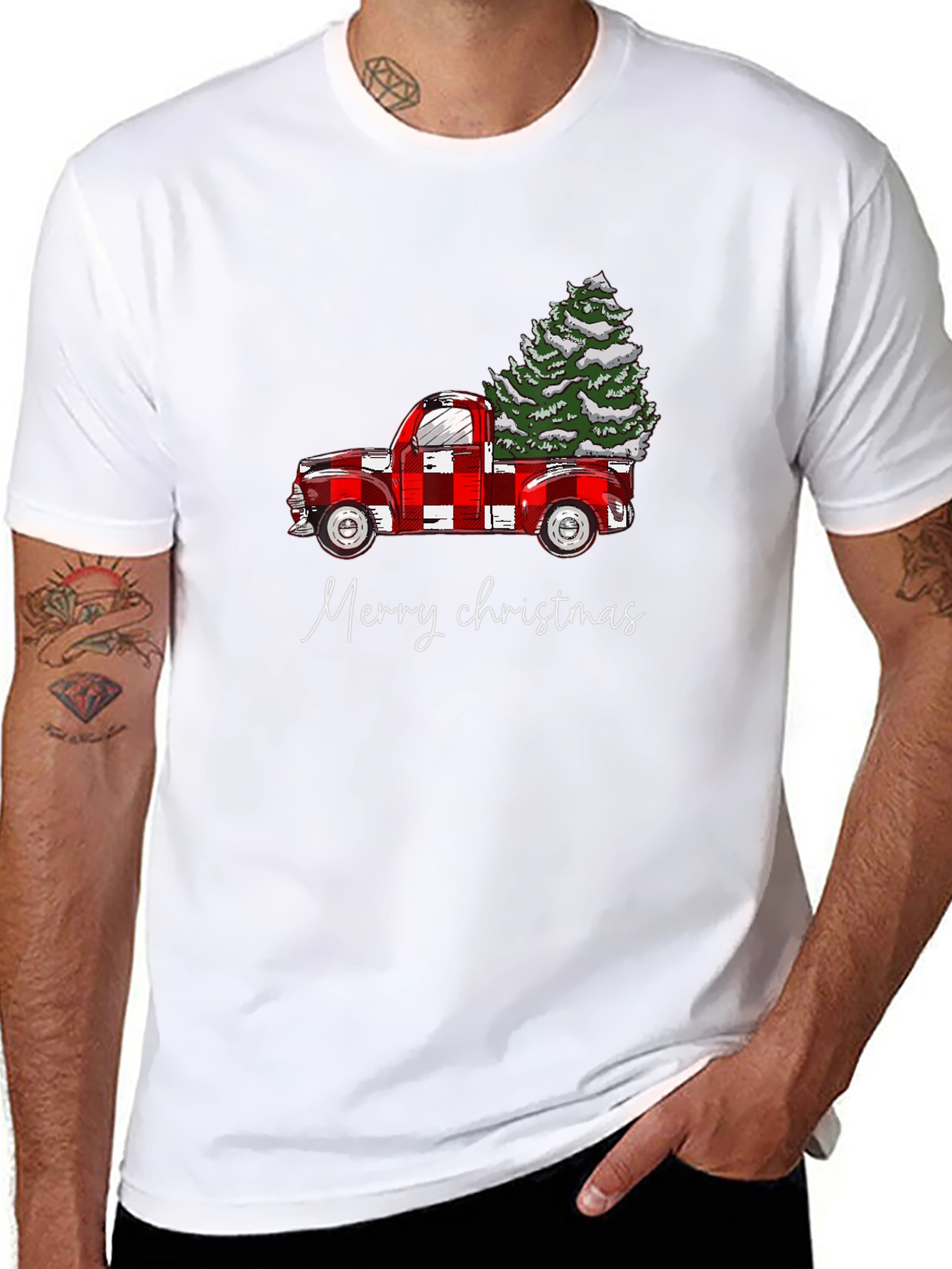 Merry Christmas Truck Graphic Tee