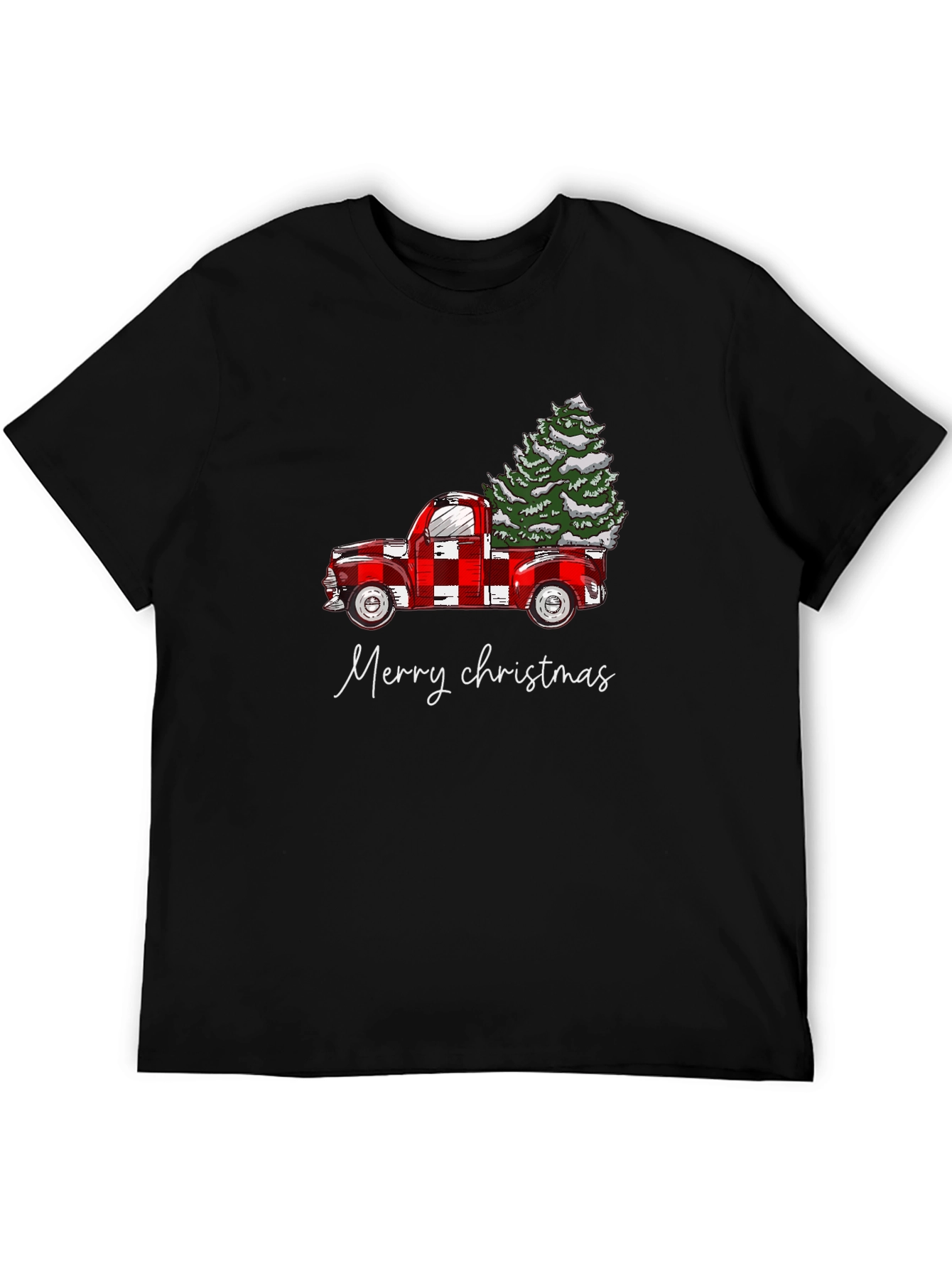 Merry Christmas Truck Graphic Tee