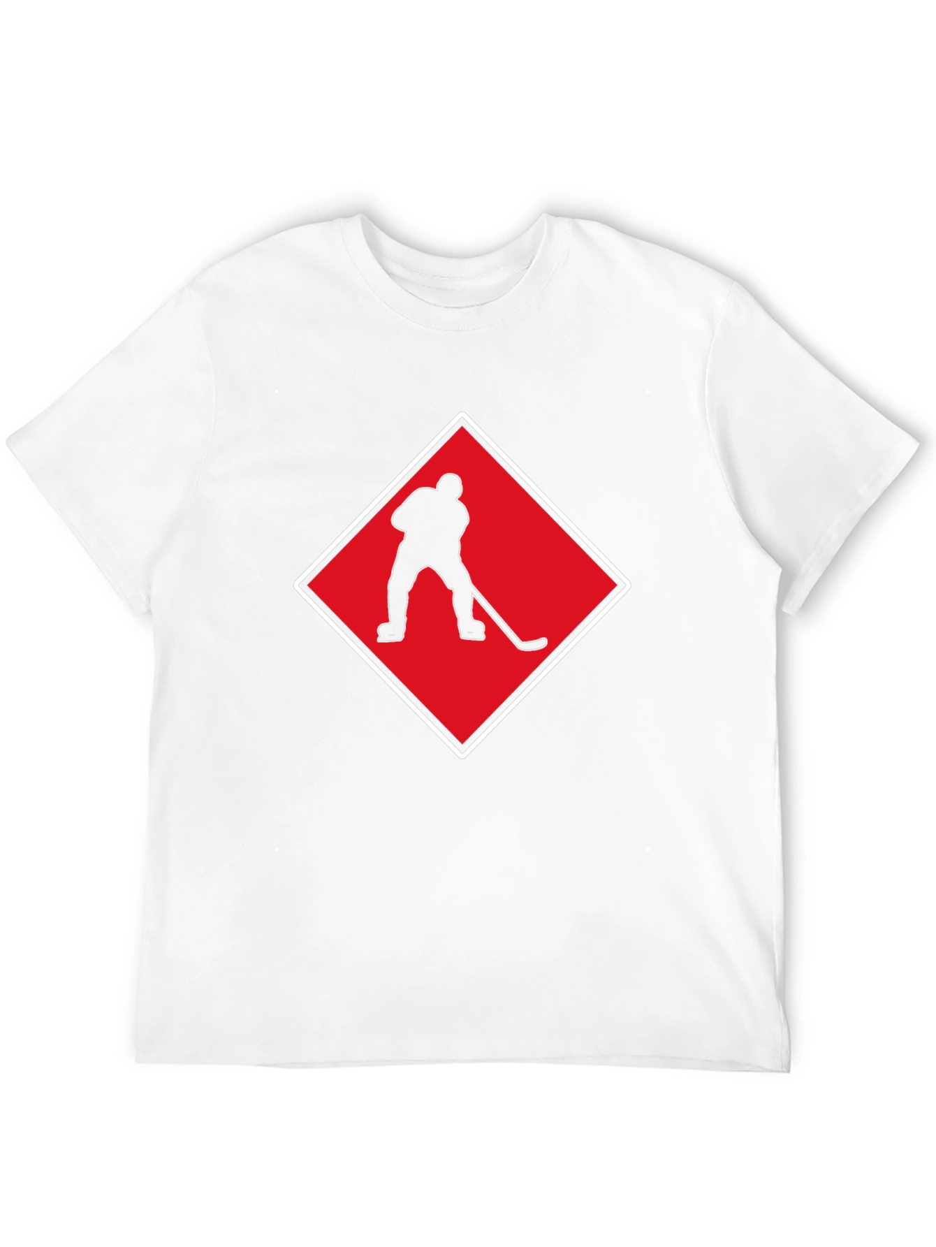 Hockey Player Silhouette Graphic Tee