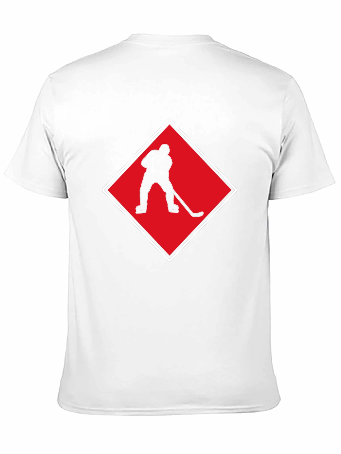 Hockey Player Silhouette Graphic Tee