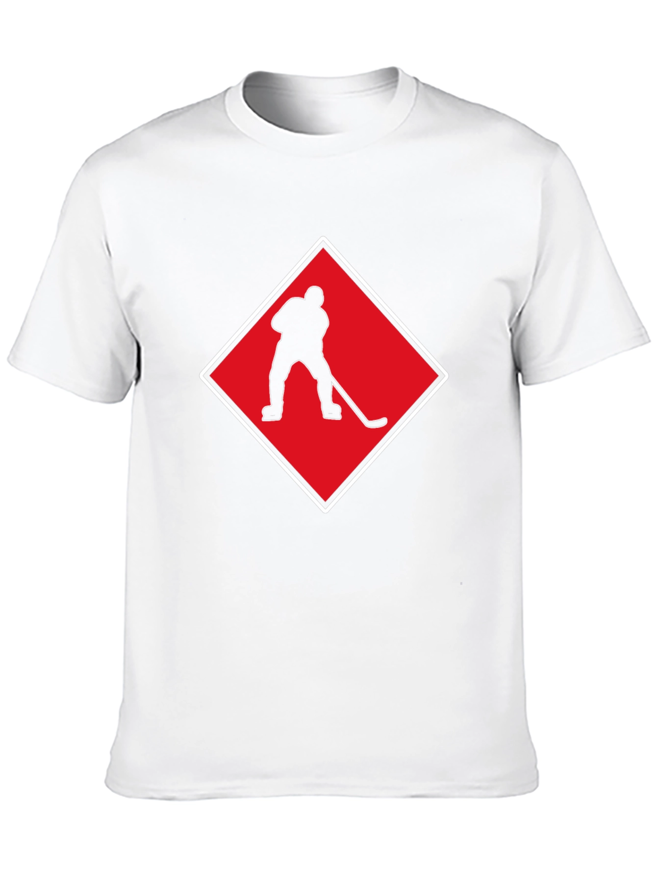 Hockey Player Silhouette Graphic Tee