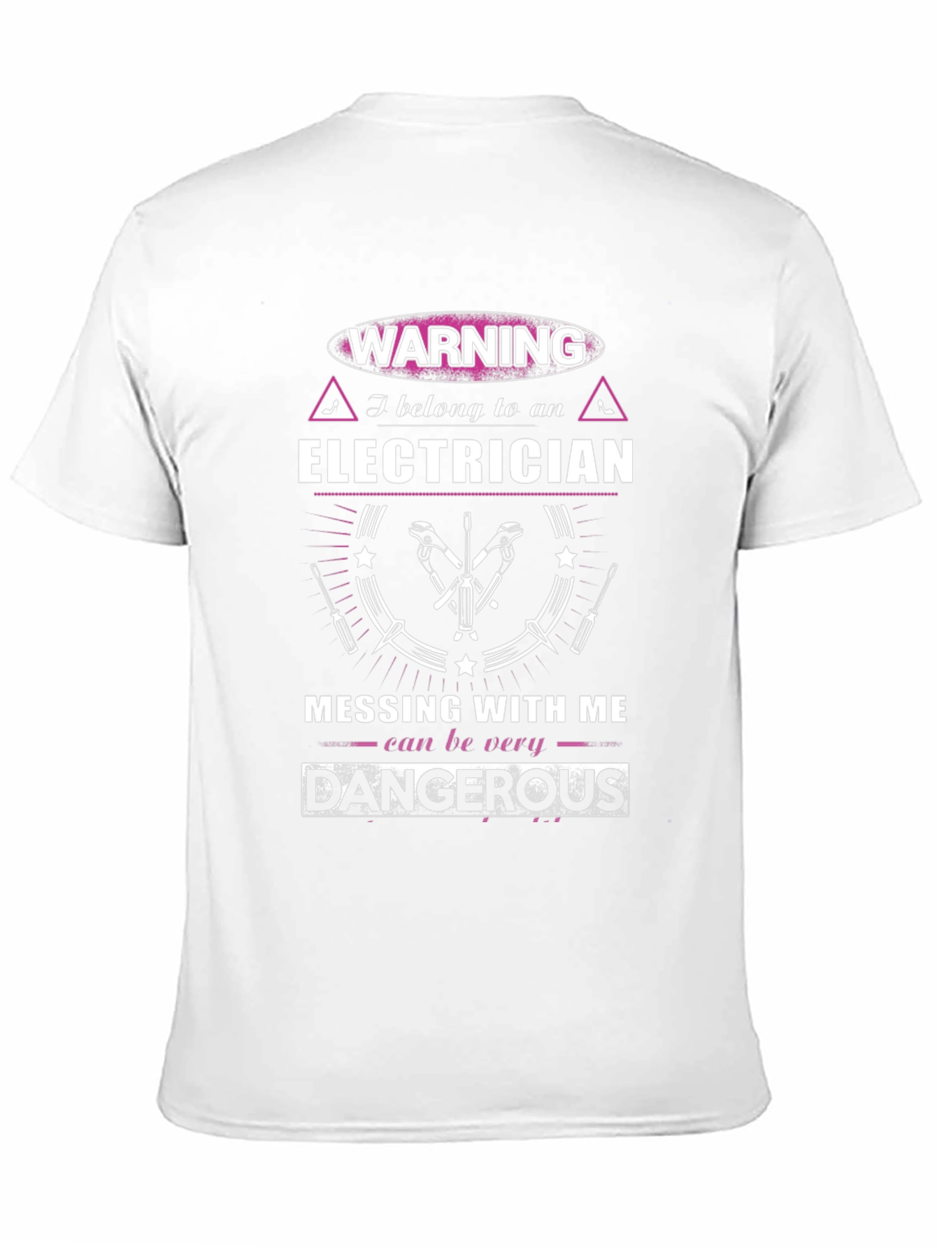 Warning Electrician Graphic Tee
