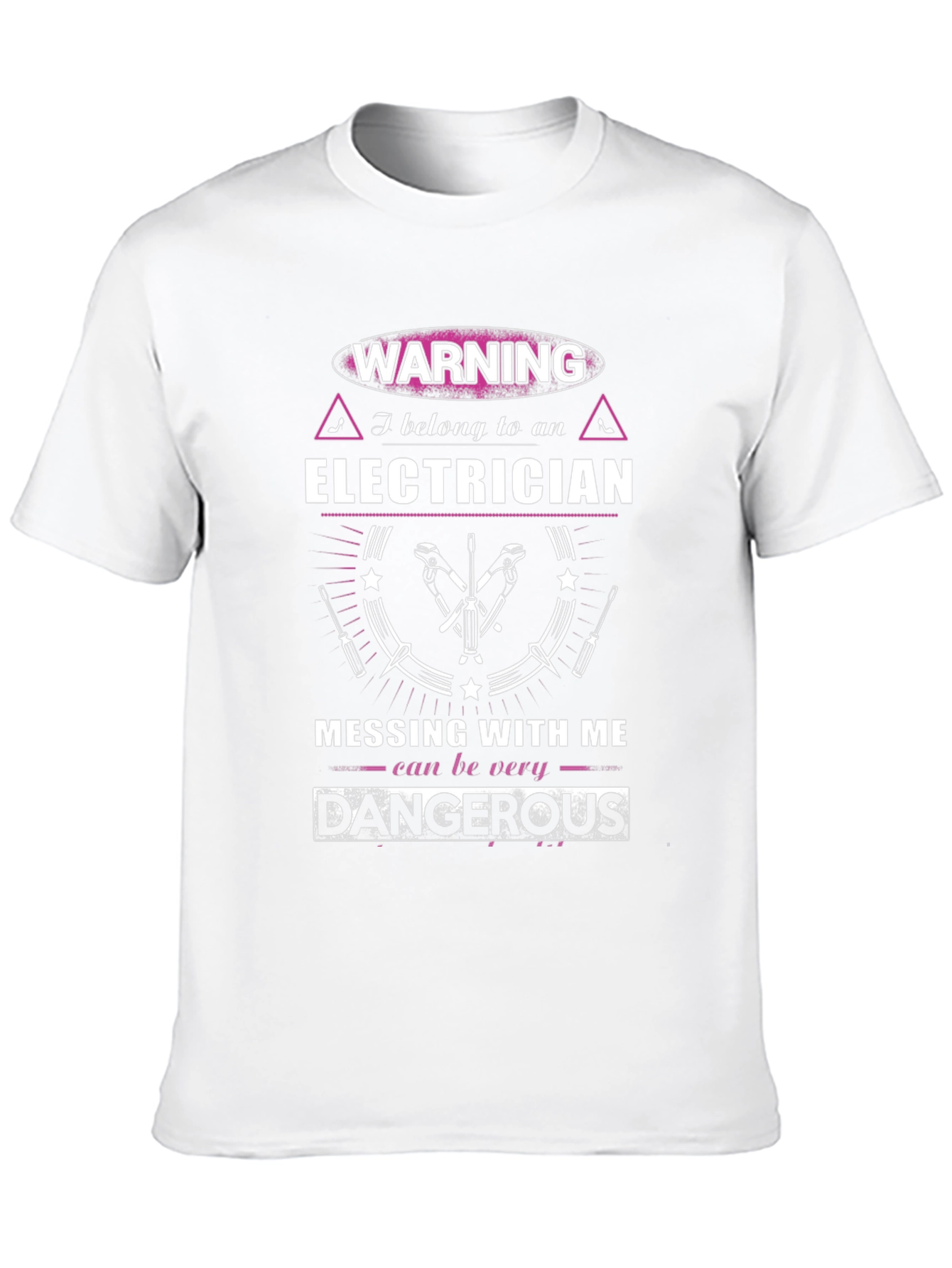 Warning Electrician Graphic Tee