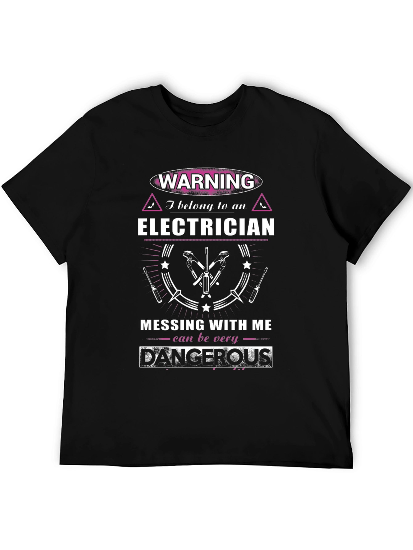 Warning Electrician Graphic Tee