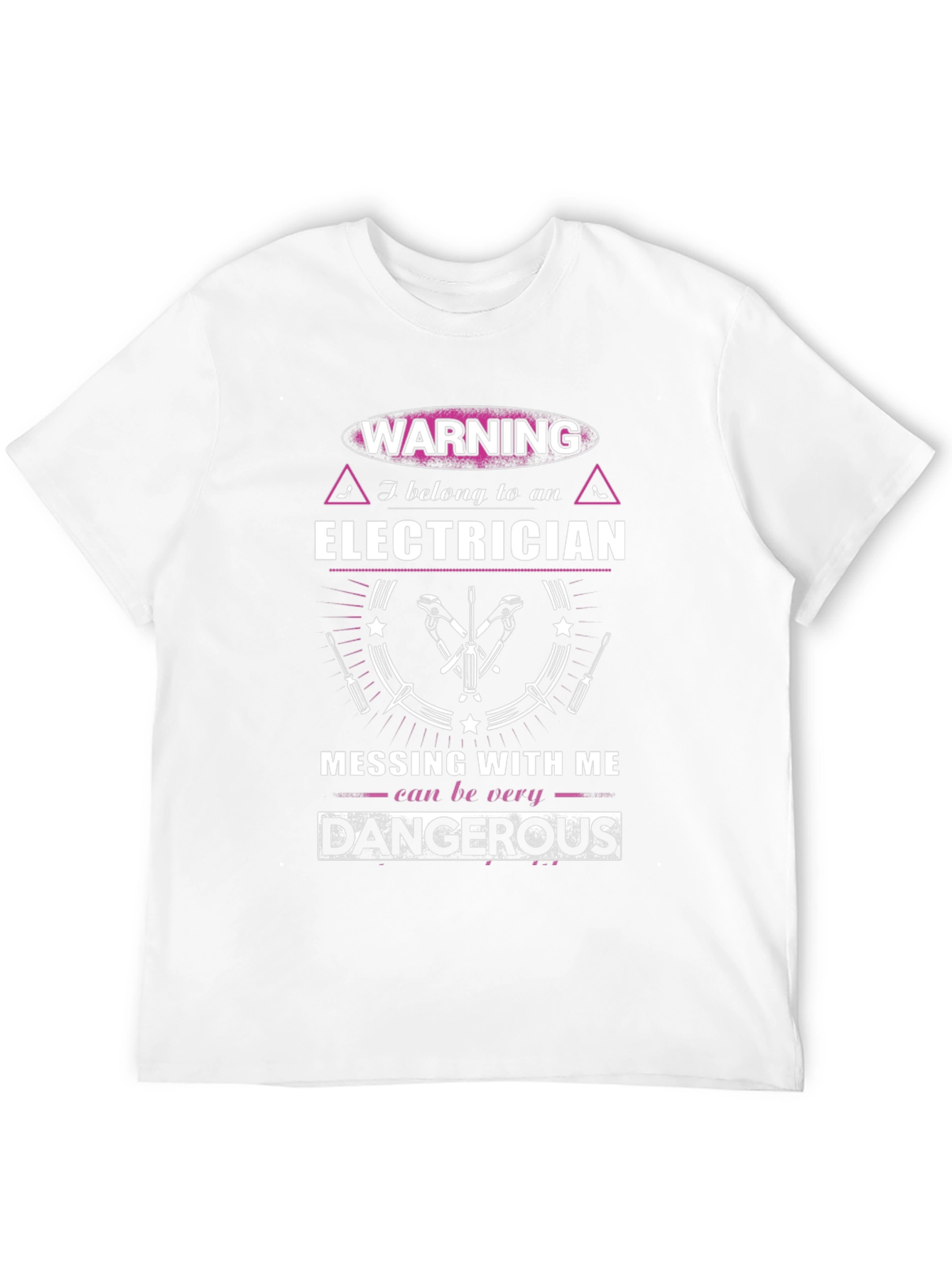 Warning Electrician Graphic Tee