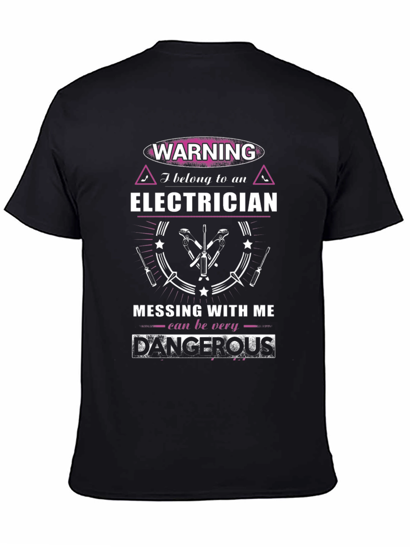 Warning Electrician Graphic Tee