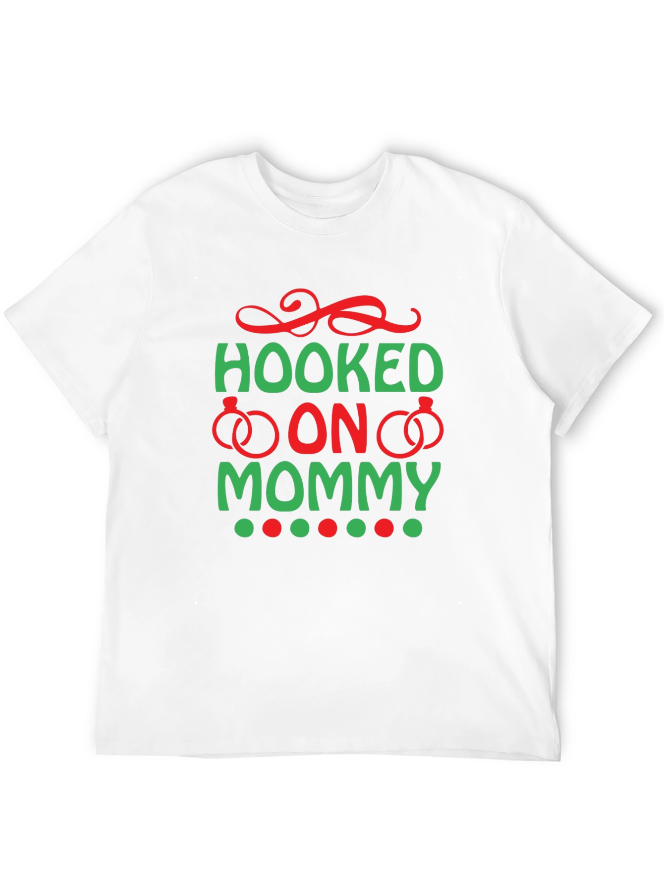 Hooked on Mommy T-Shirt - Black Cotton Tee