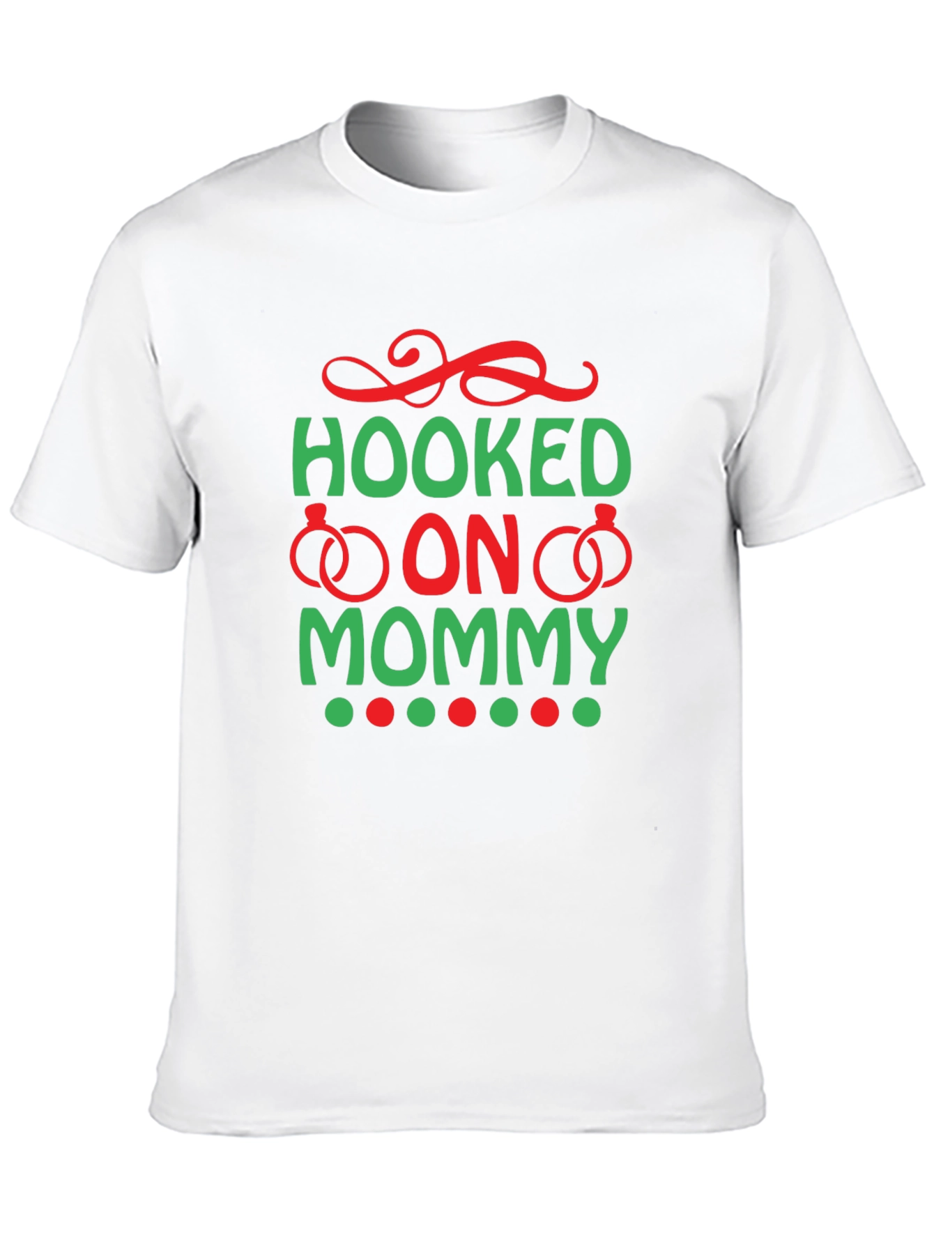 Hooked on Mommy T-Shirt - Black Cotton Tee