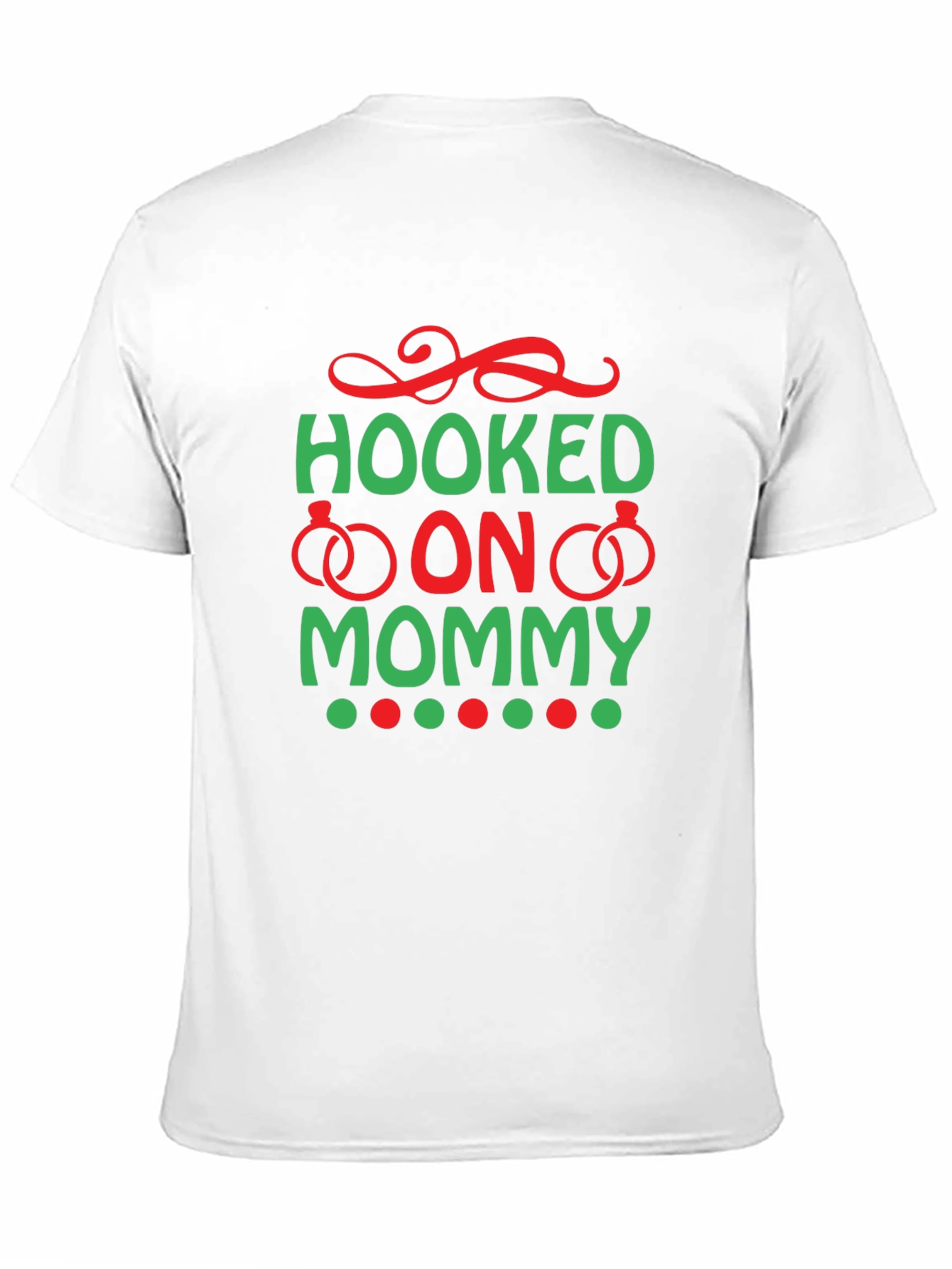 Hooked on Mommy T-Shirt - Black Cotton Tee