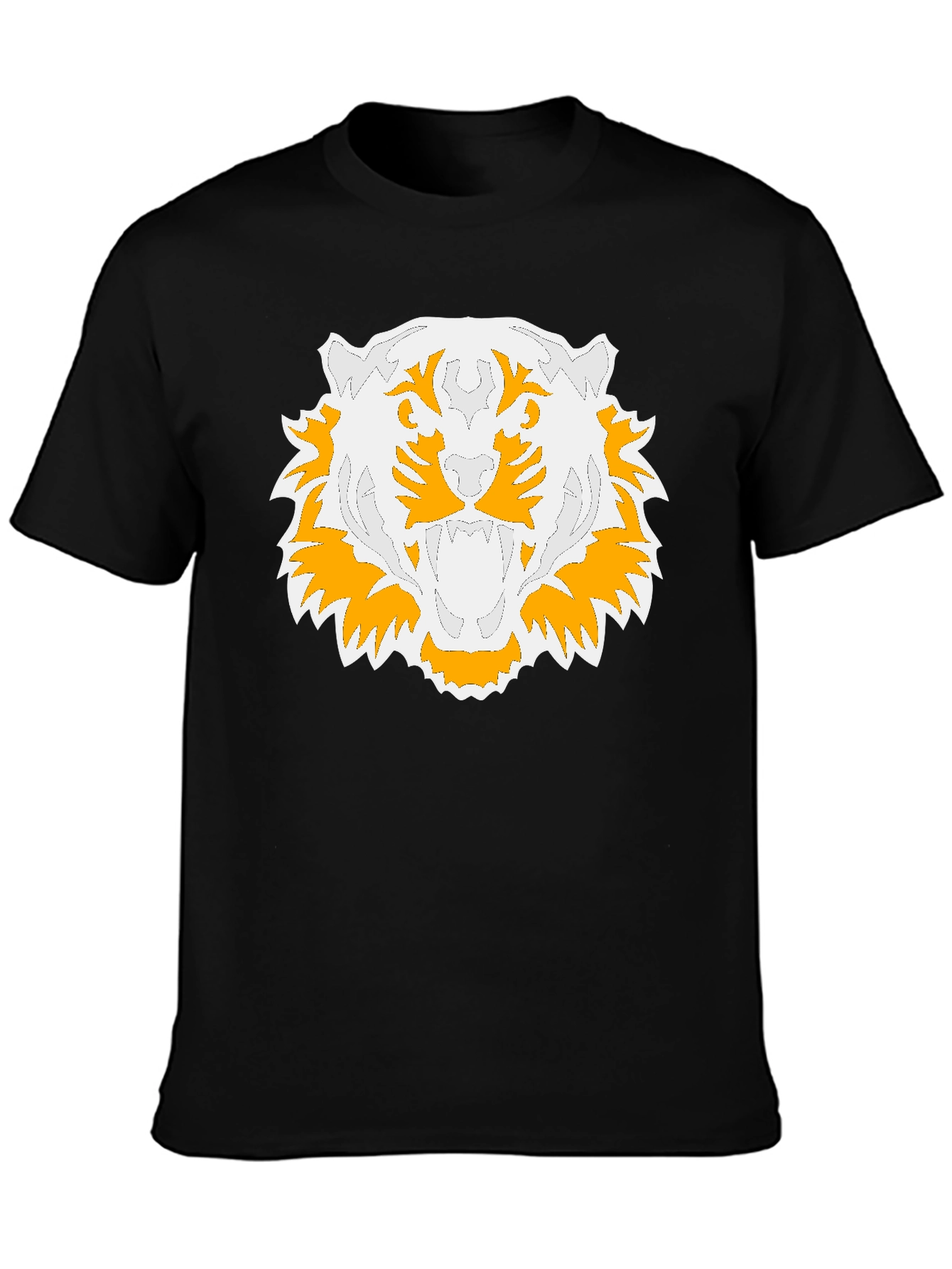 Tiger Graphic Print Black T-Shirt