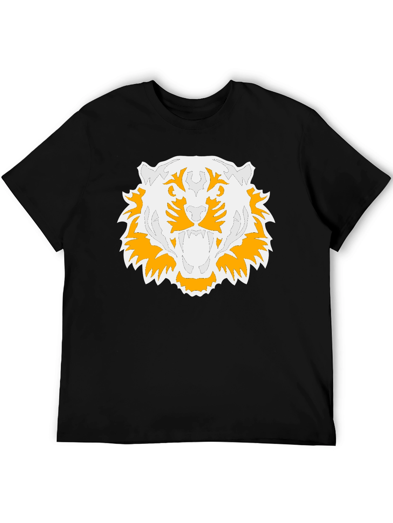 Tiger Graphic Print Black T-Shirt