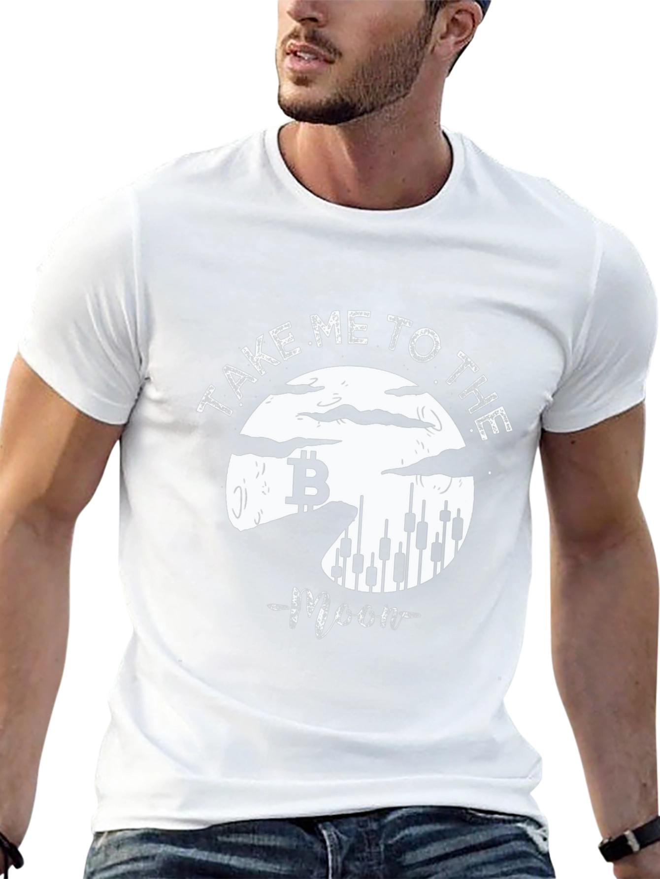 Bitcoin Moon T-Shirt - Crypto Trader Apparel