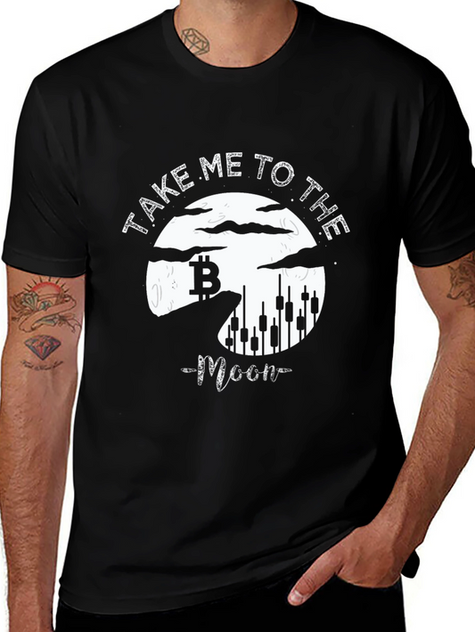 Bitcoin Moon T-Shirt - Crypto Trader Apparel