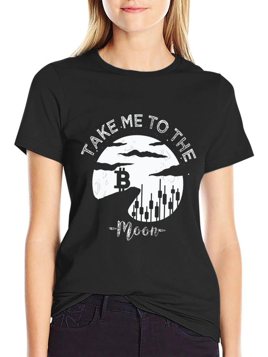 Bitcoin Moon T-Shirt - Crypto Trader Apparel
