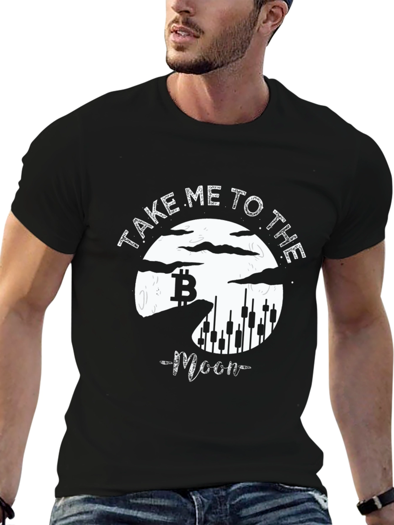 Bitcoin Moon T-Shirt - Crypto Trader Apparel