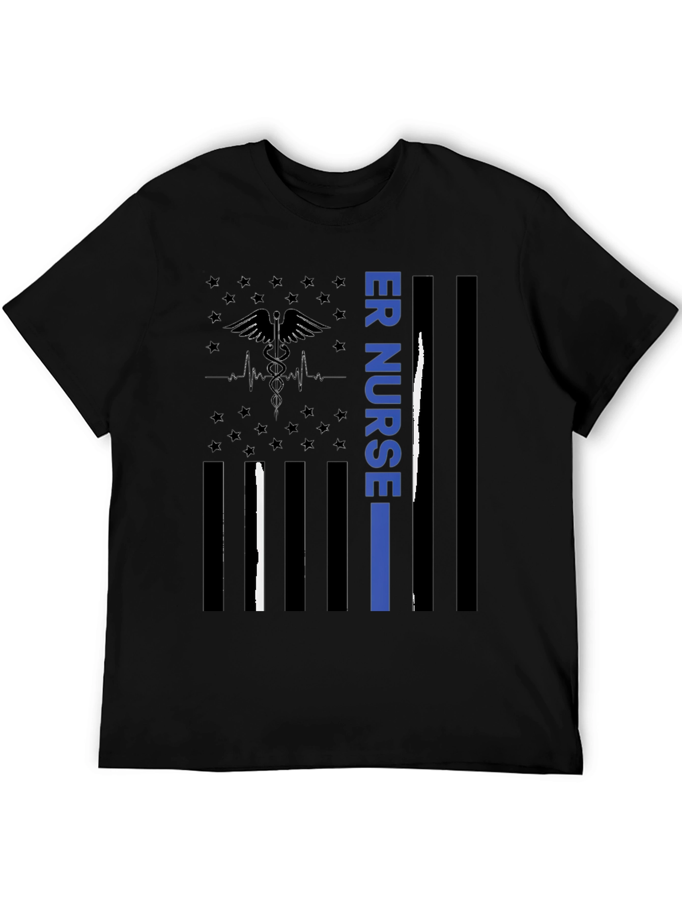 ER Nurse American Flag T-Shirt