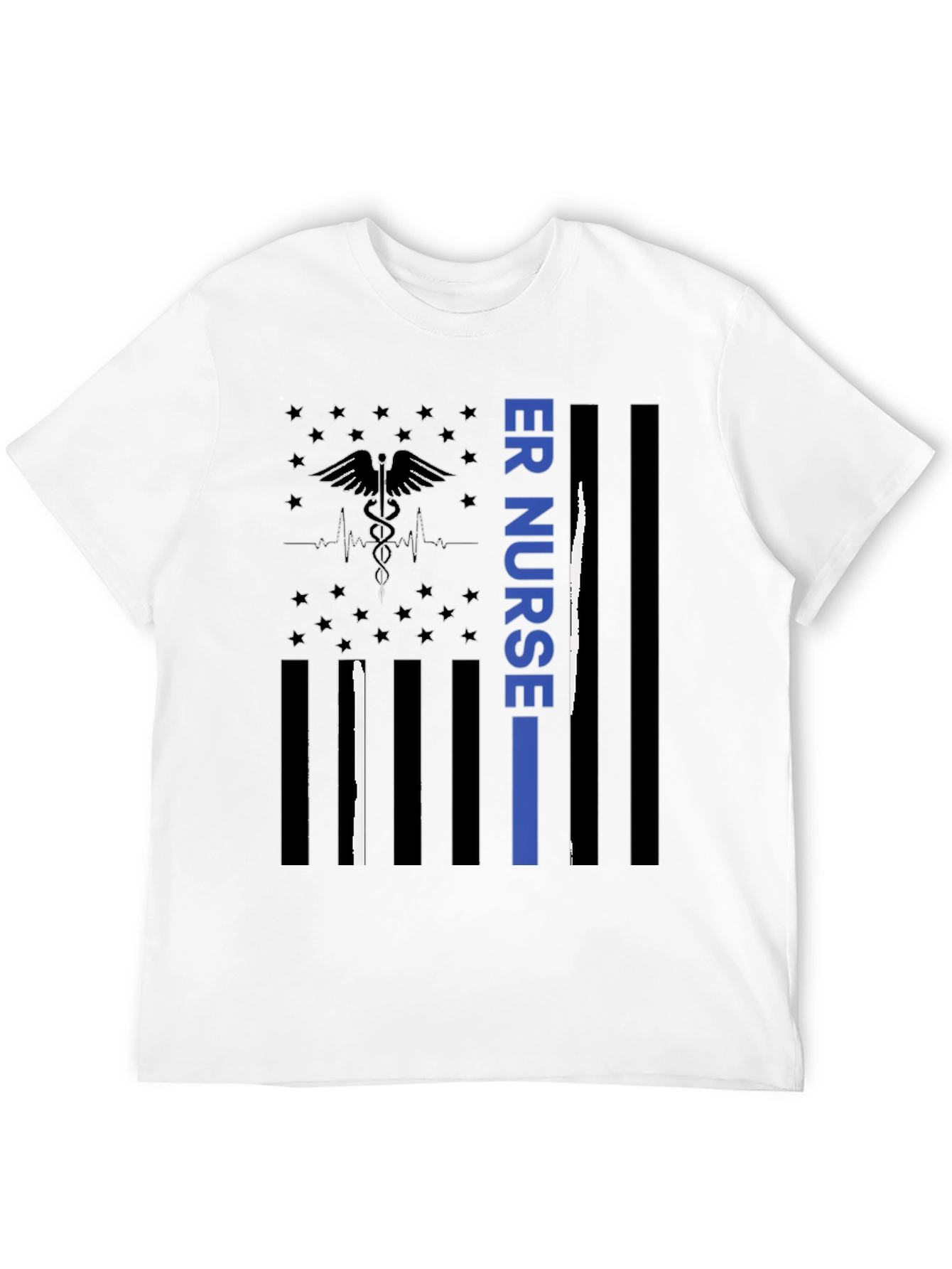 ER Nurse American Flag T-Shirt