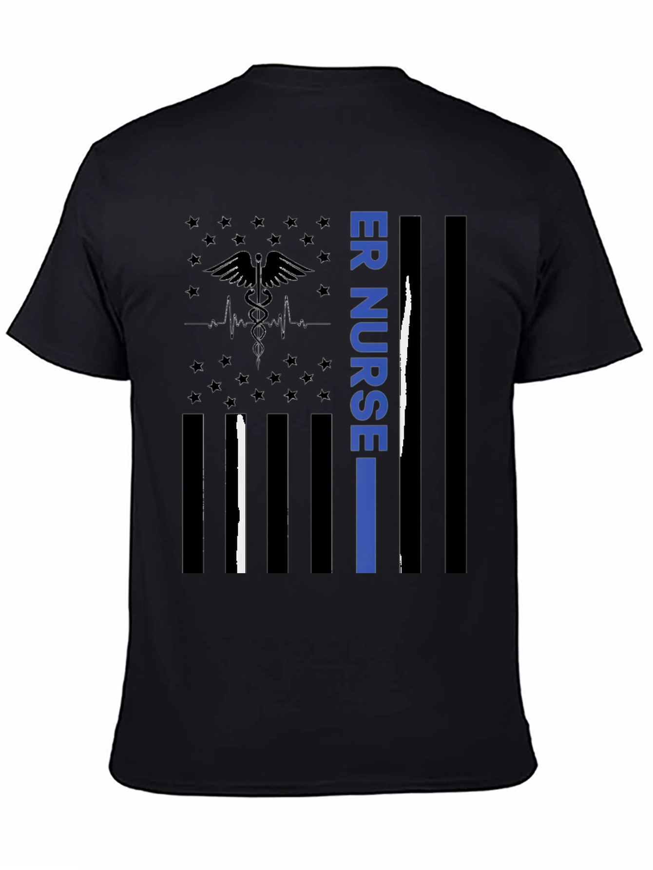 ER Nurse American Flag T-Shirt