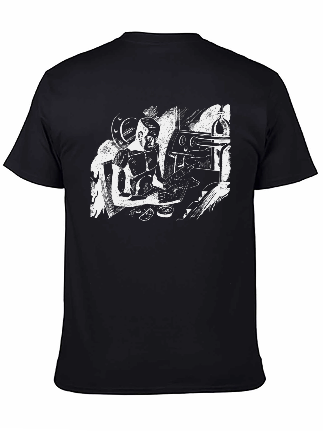Unique Art Black T-Shirt