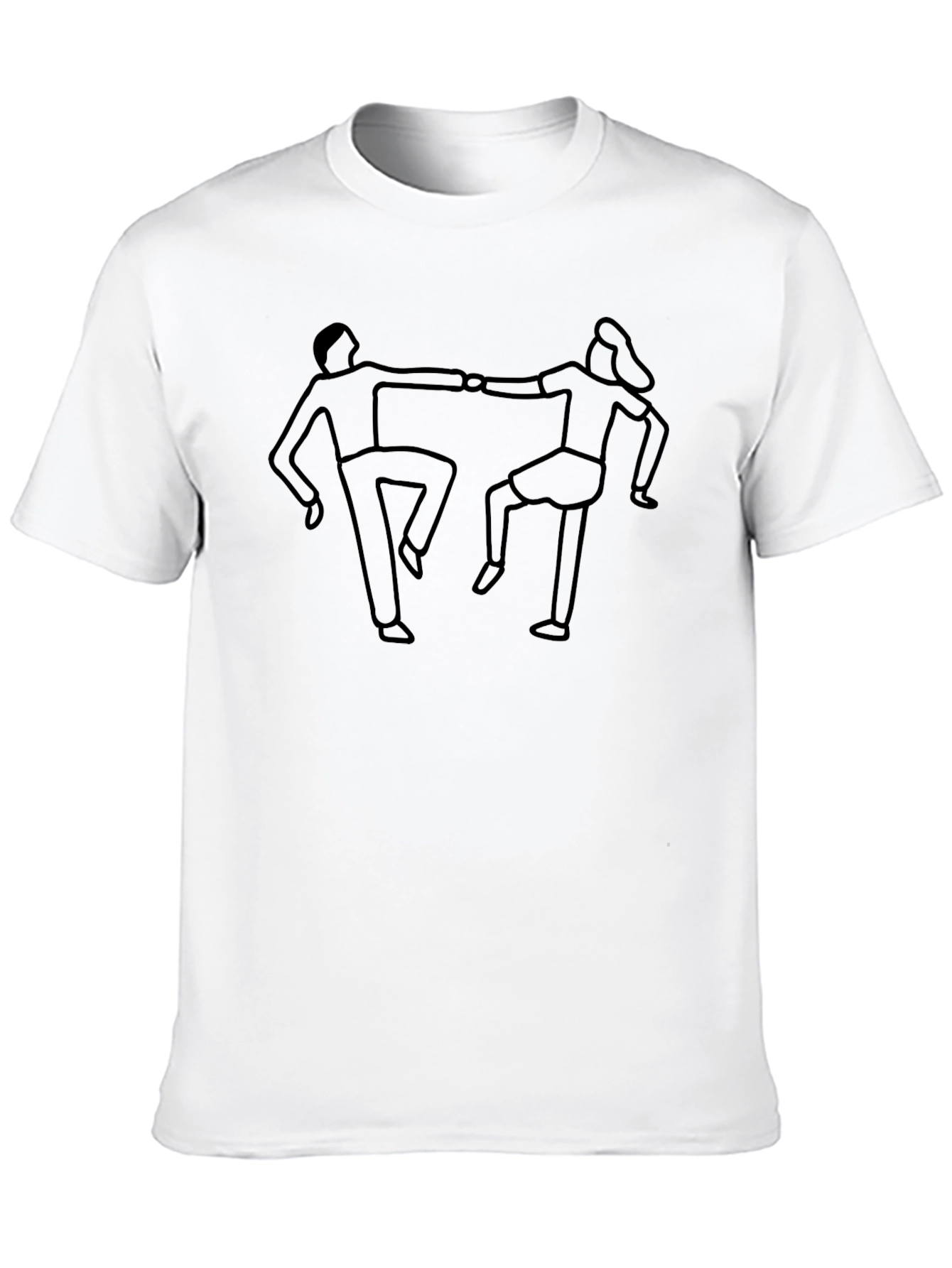 Dancing Duo Graphic Tee - Classic Comfort