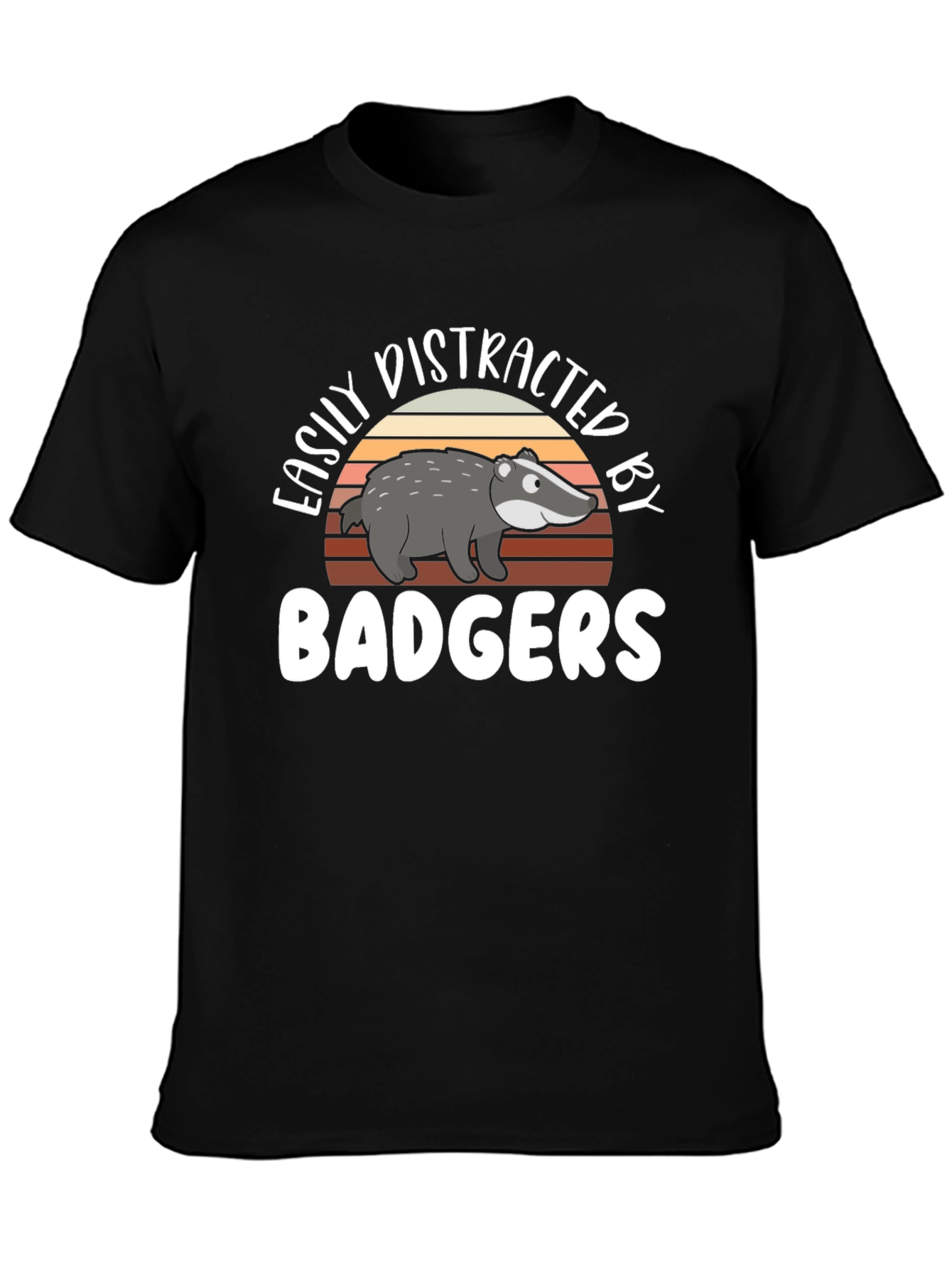Easily Distracted By Badgers Graphic Tee