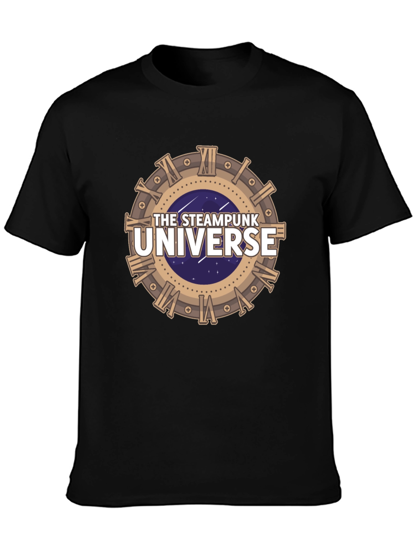 Steampunk Universe Graphic Tee - Black