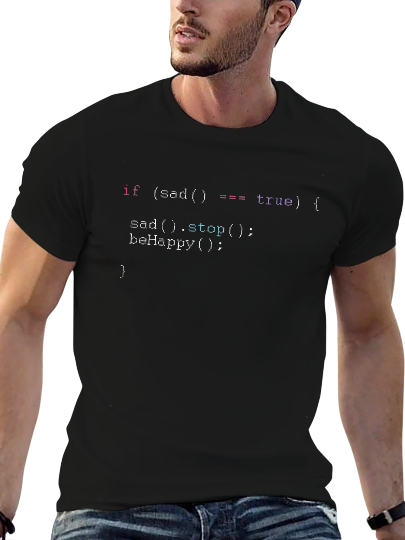 Programmer Humor T-Shirt: Sad() Code