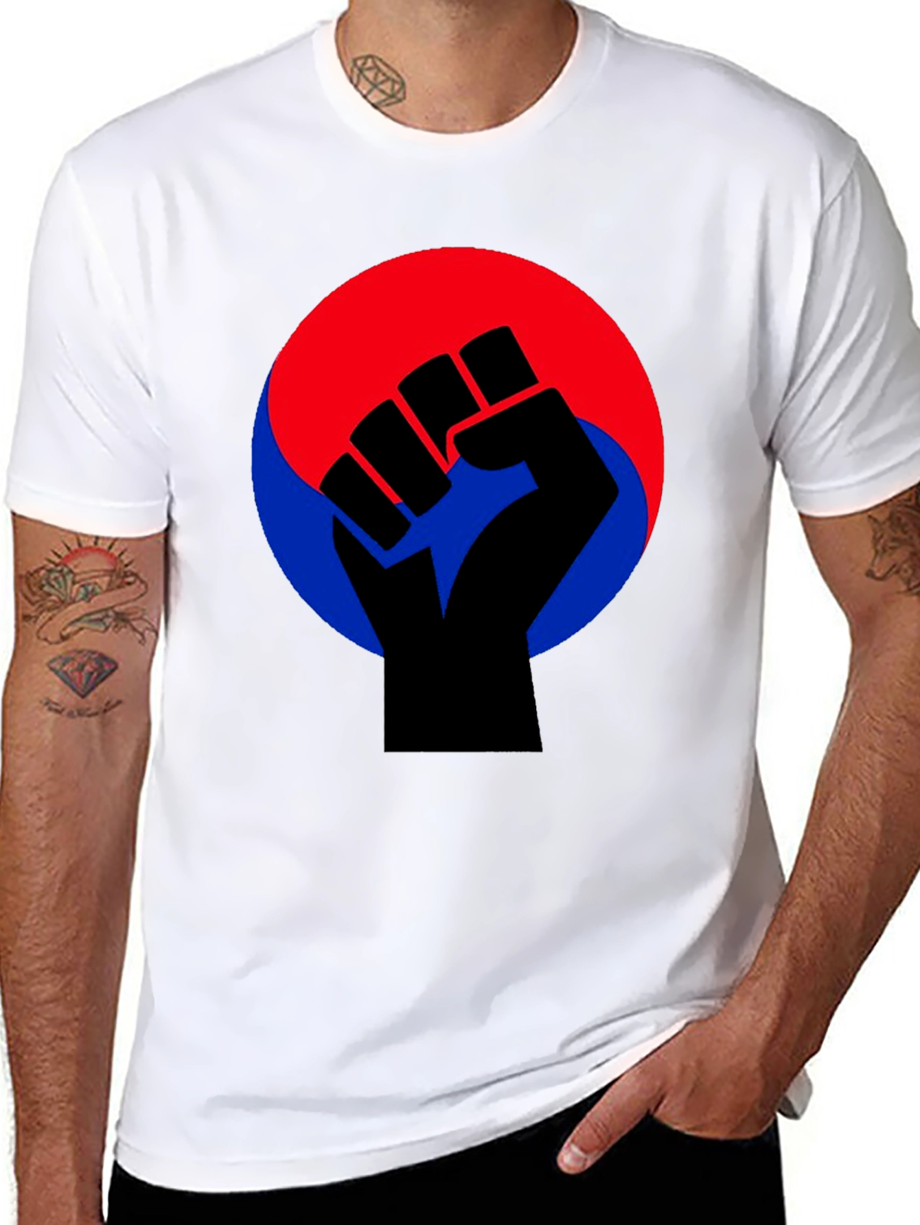 Black Power Fist Graphic Tee