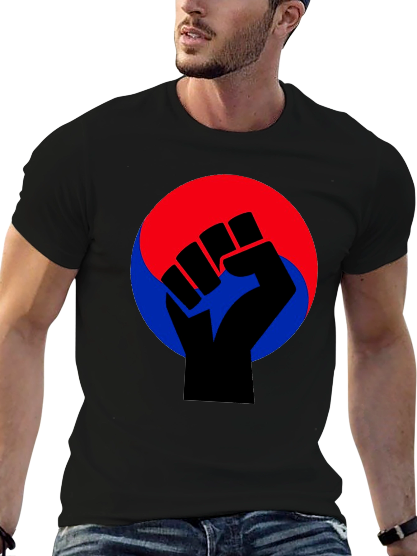 Black Power Fist Graphic Tee