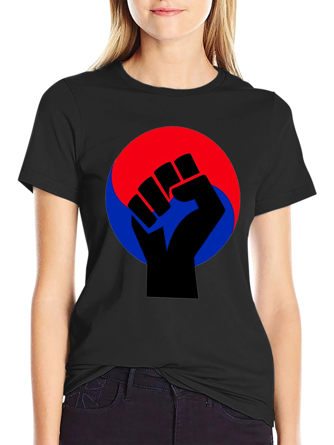 Black Power Fist Graphic Tee