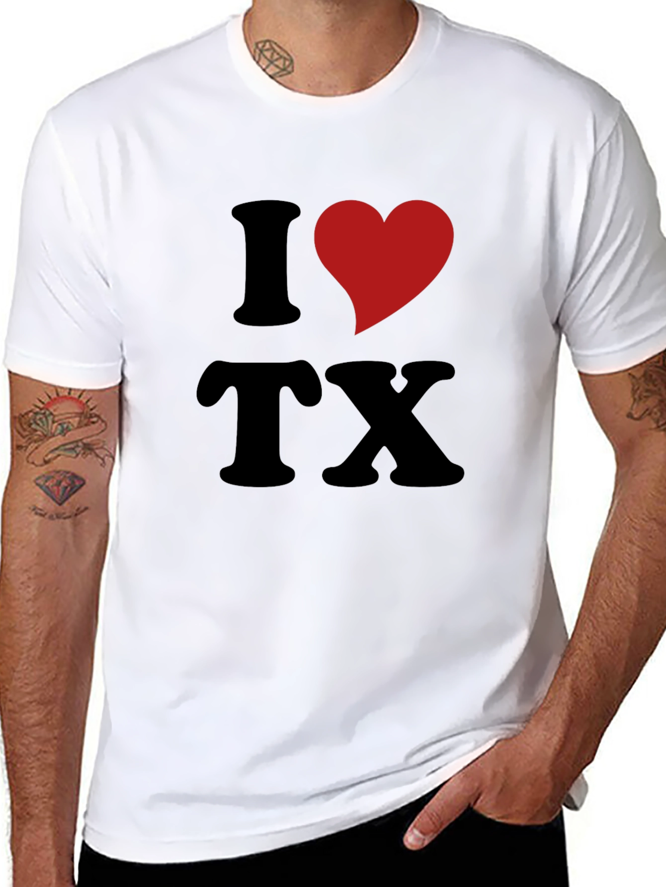 I Heart TX Graphic T-Shirt - Texas Pride!