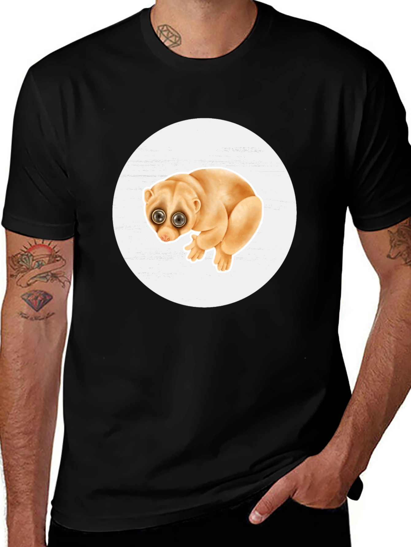 Cute Loris Graphic T-Shirt - Unique Animal Design