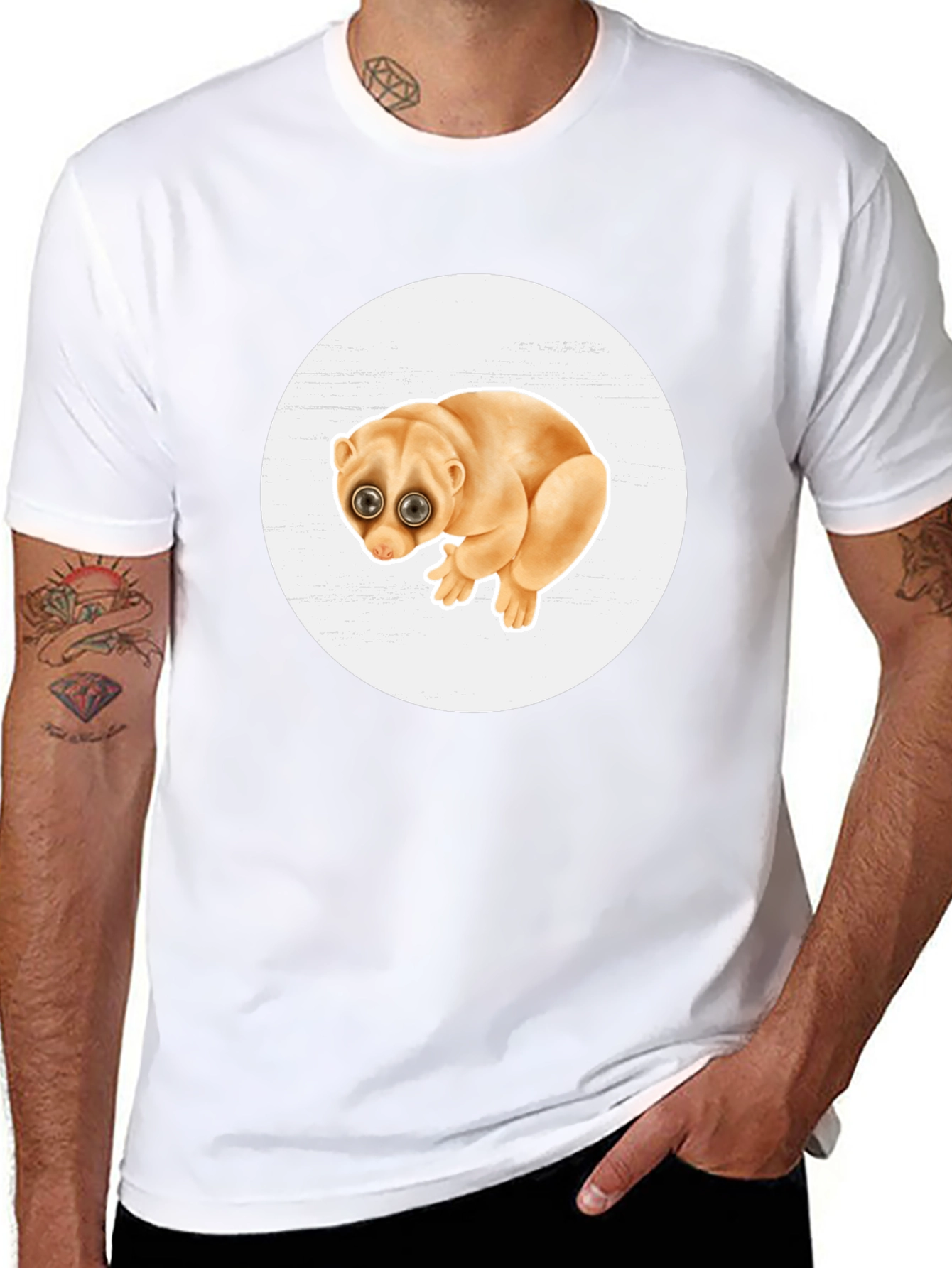 Cute Loris Graphic T-Shirt - Unique Animal Design