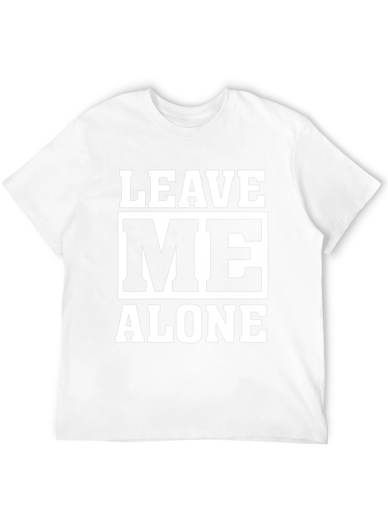 Leave Me Alone Graphic Tee - Black Cotton T-Shirt
