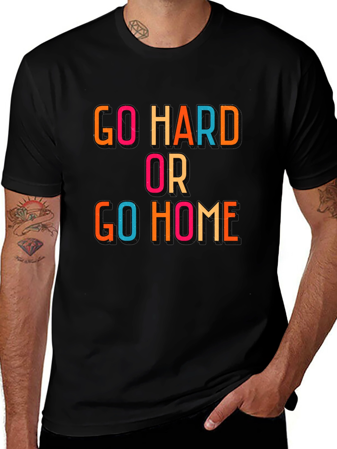 Go Hard or Go Home Graphic Tee