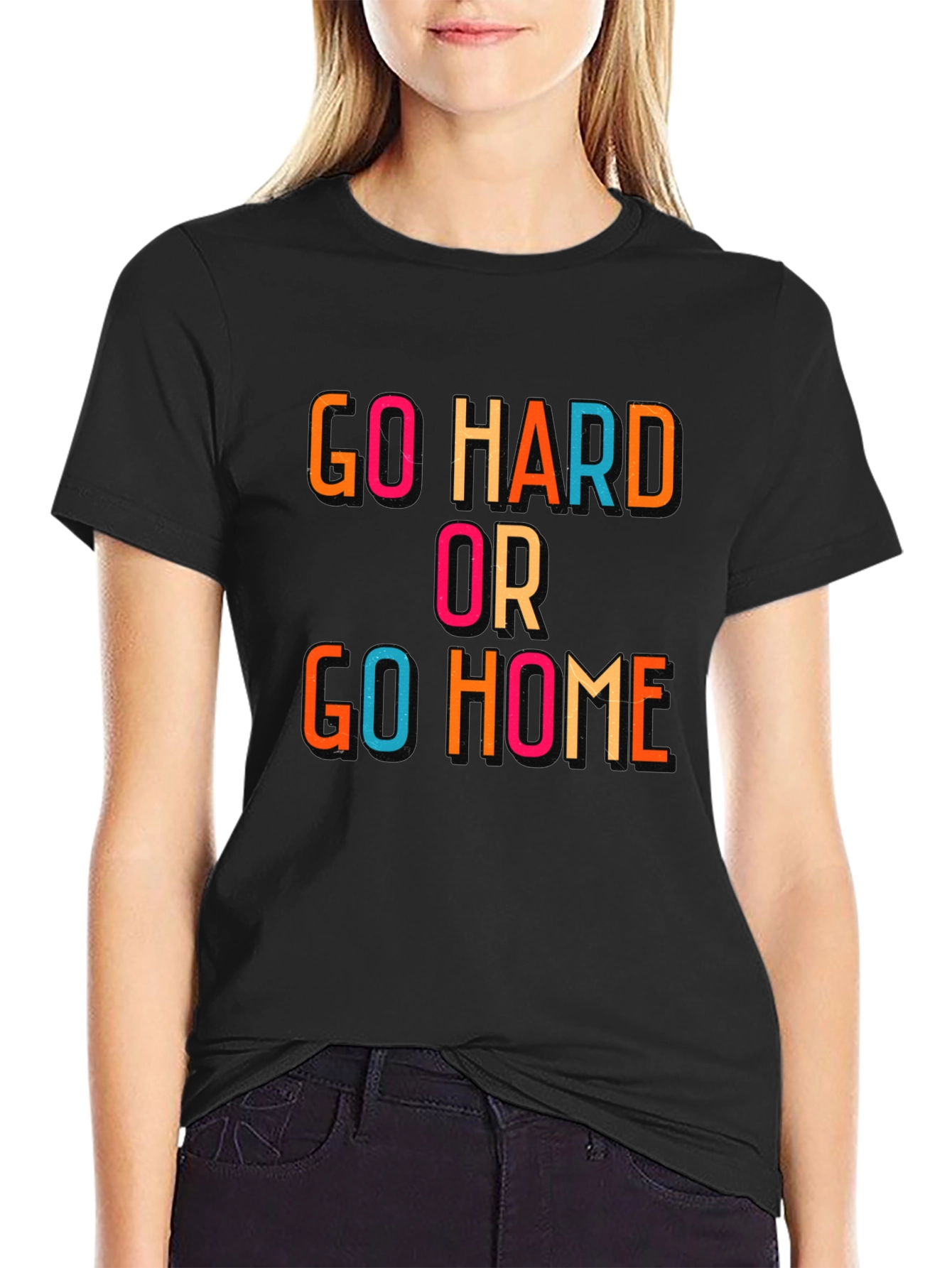 Go Hard or Go Home Graphic Tee