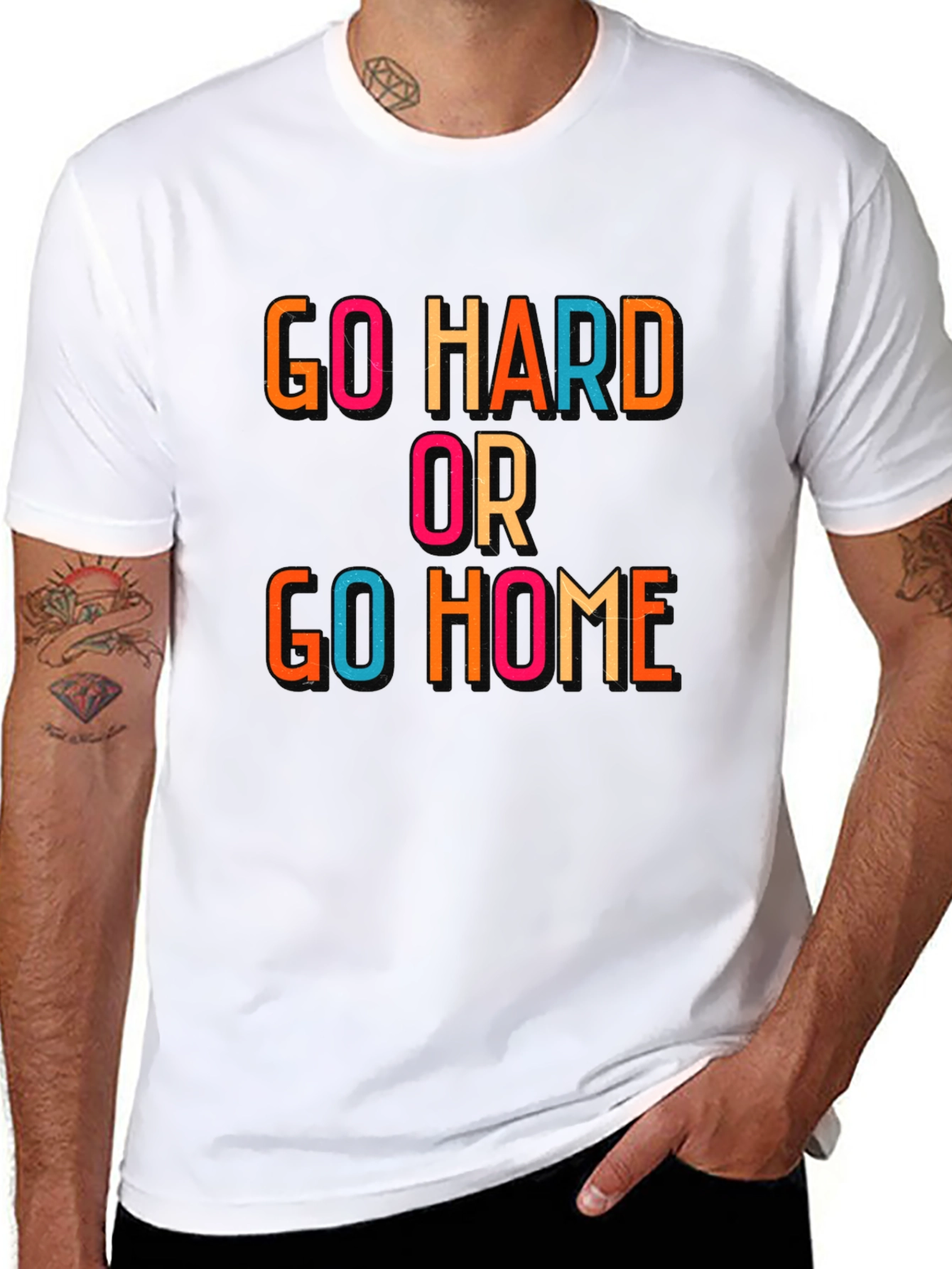 Go Hard or Go Home Graphic Tee