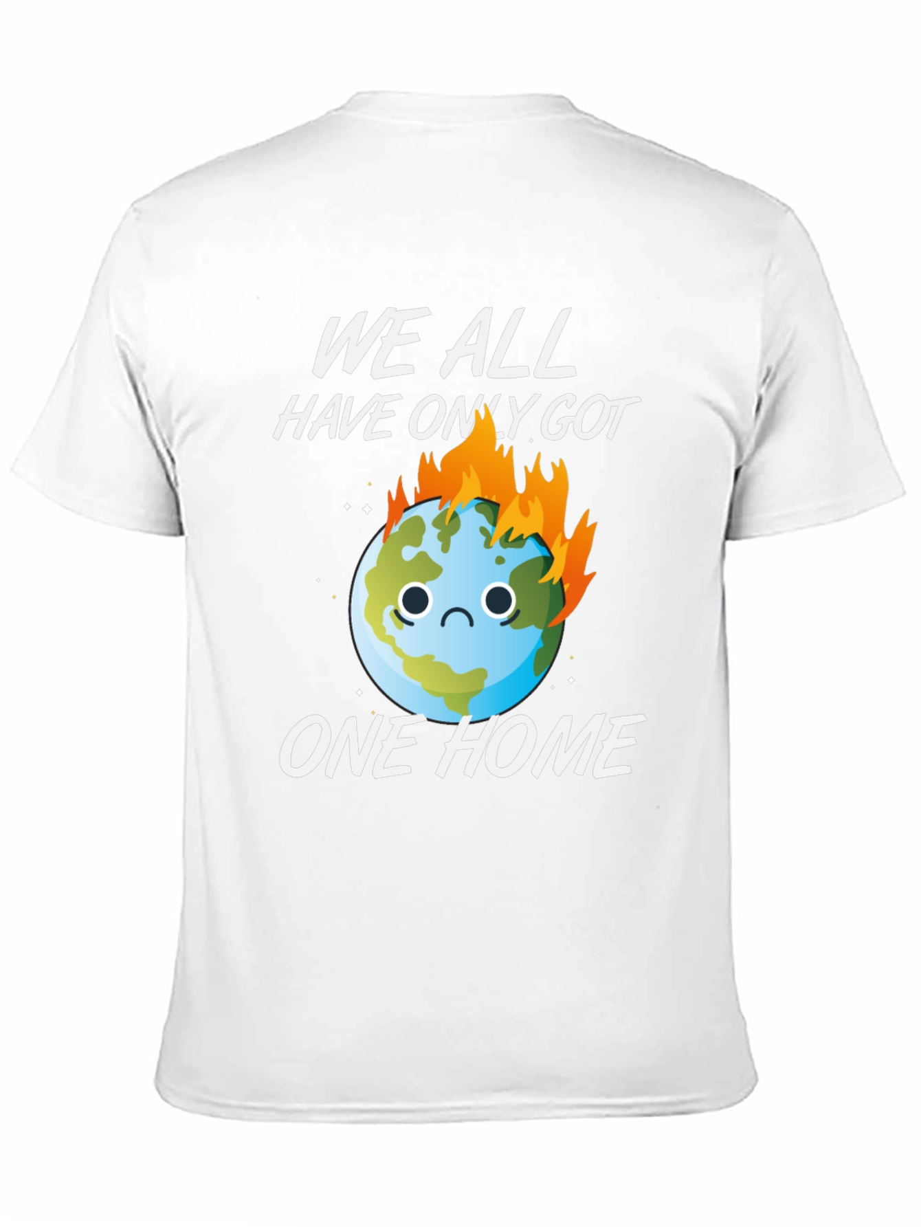 Earth on Fire Graphic Tee - Climate Awareness T-Shirt