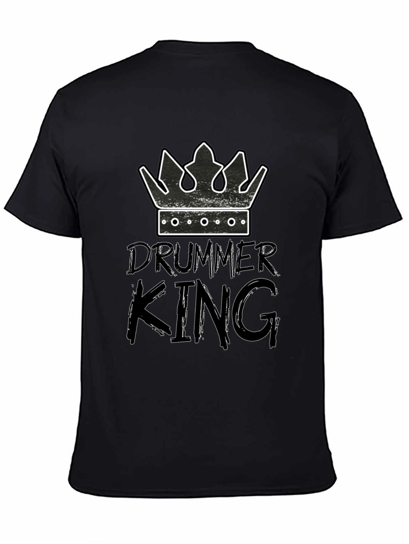 Drummer King Graphic Tee - Musician T-Shirt