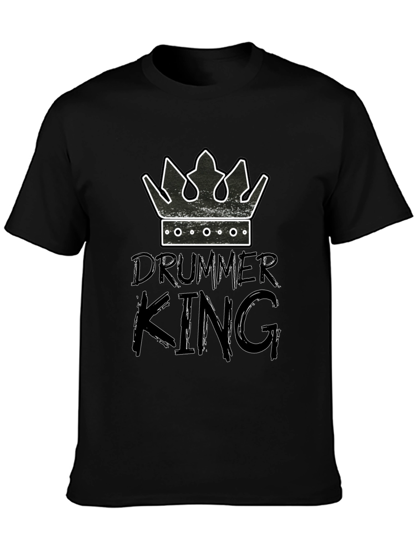 Drummer King Graphic Tee - Musician T-Shirt