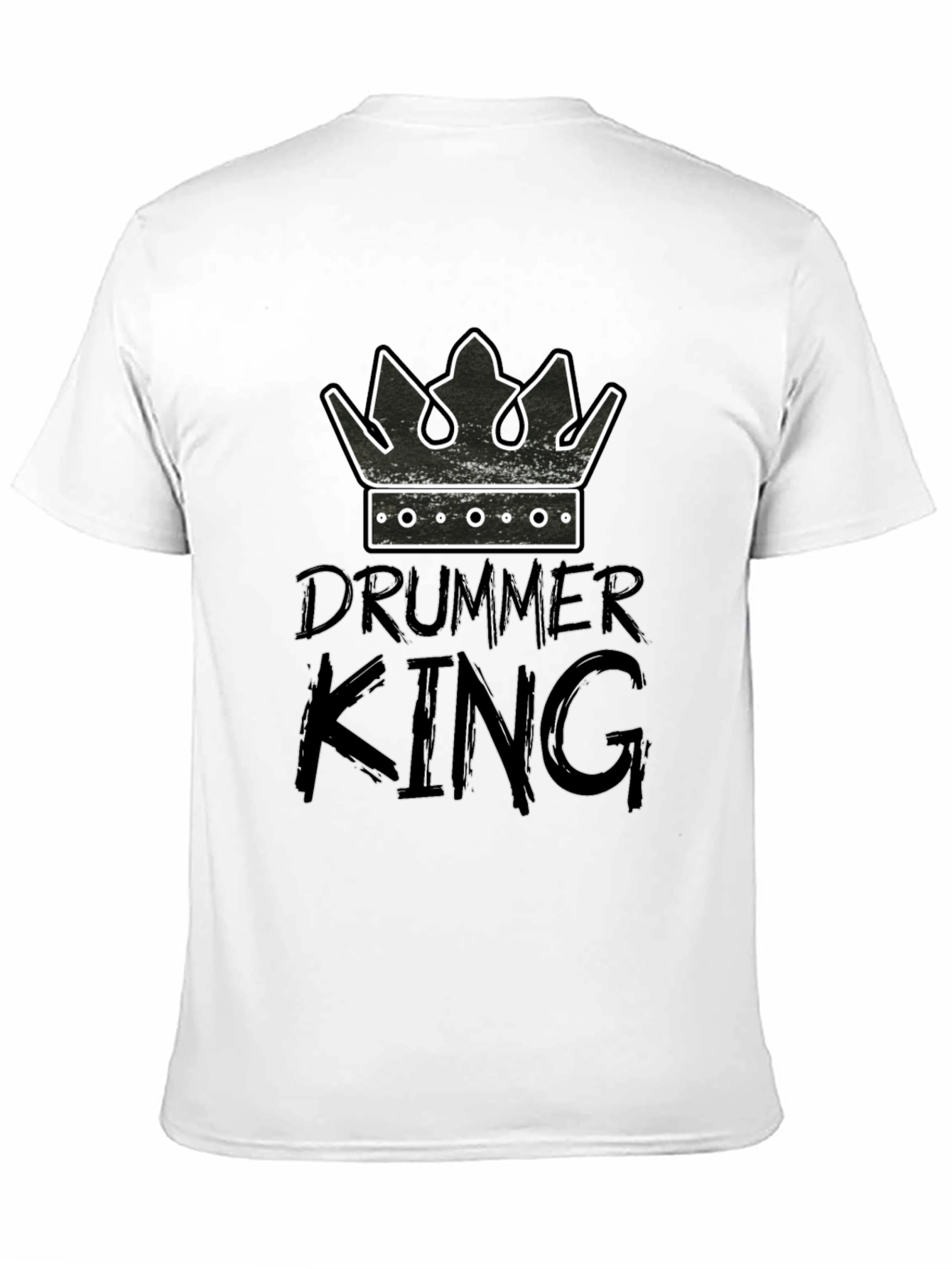 Drummer King Graphic Tee - Musician T-Shirt