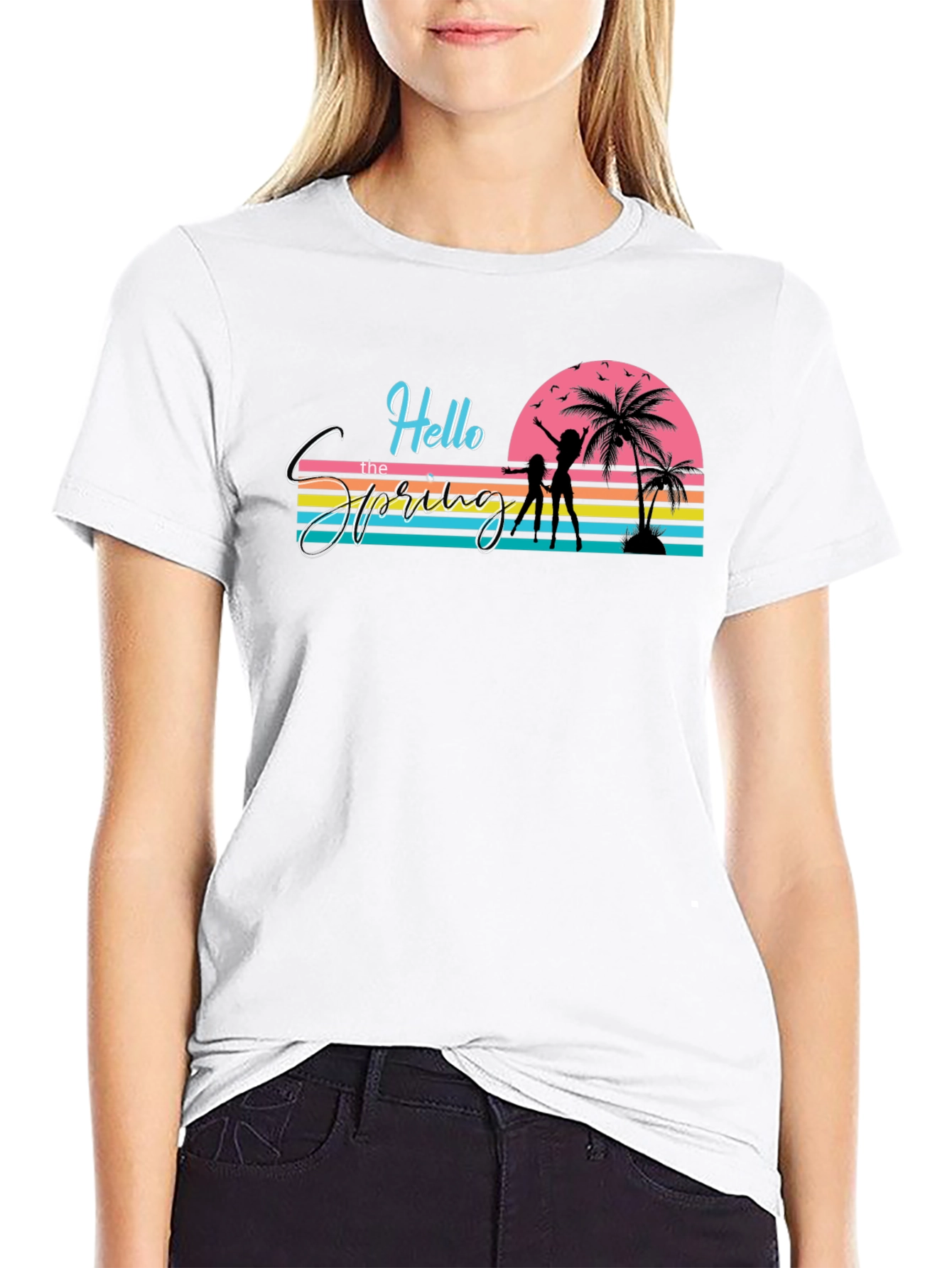 Retro Spring Break T-Shirt - Beach Vibes