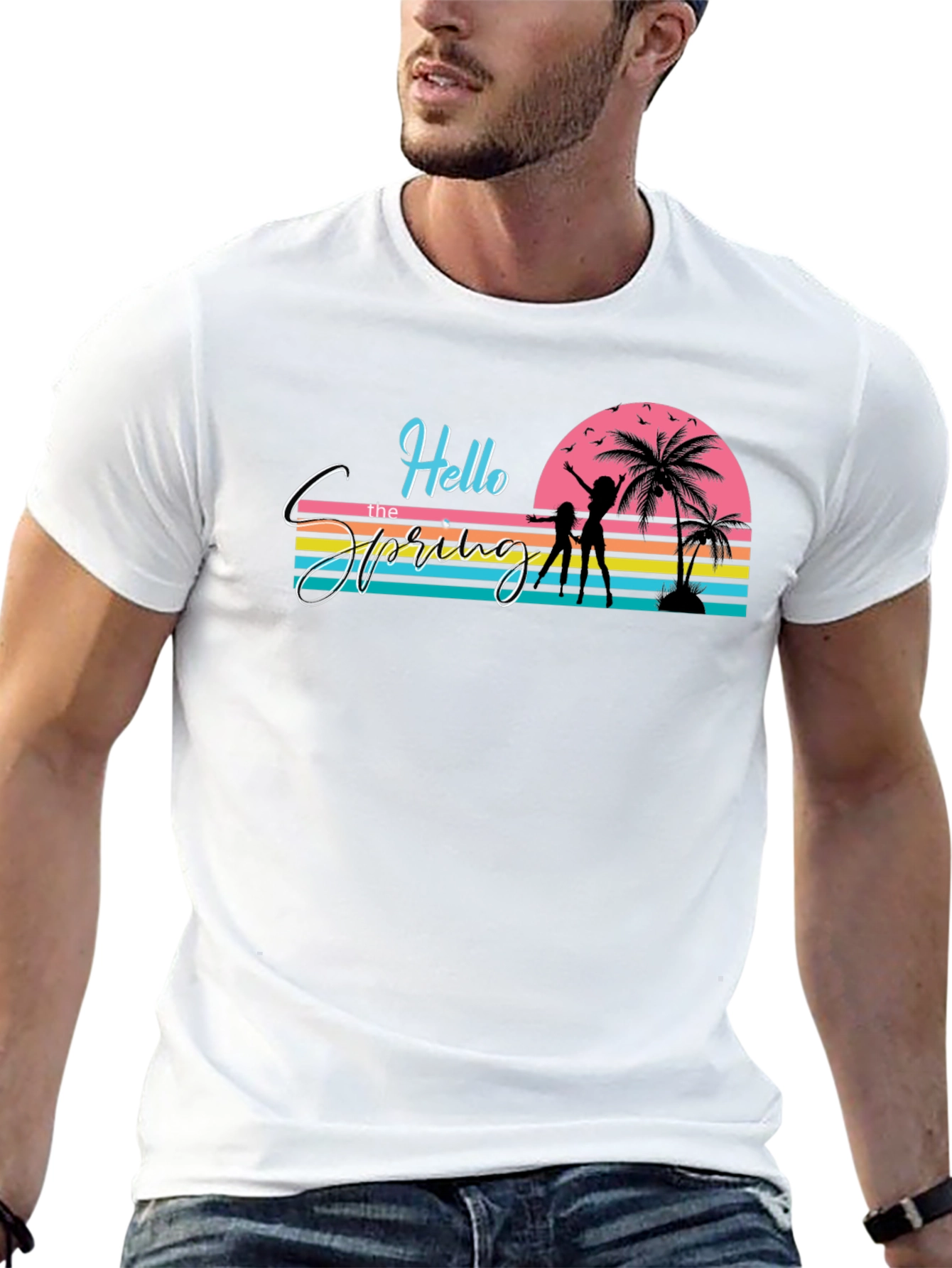 Retro Spring Break T-Shirt - Beach Vibes