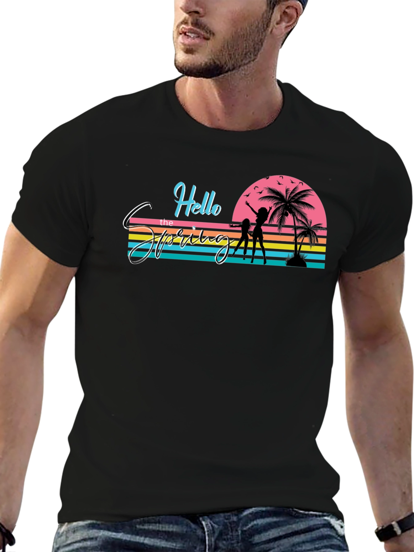 Retro Spring Break T-Shirt - Beach Vibes