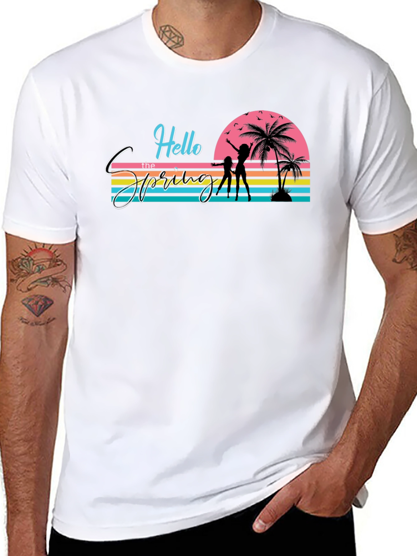 Retro Spring Break T-Shirt - Beach Vibes
