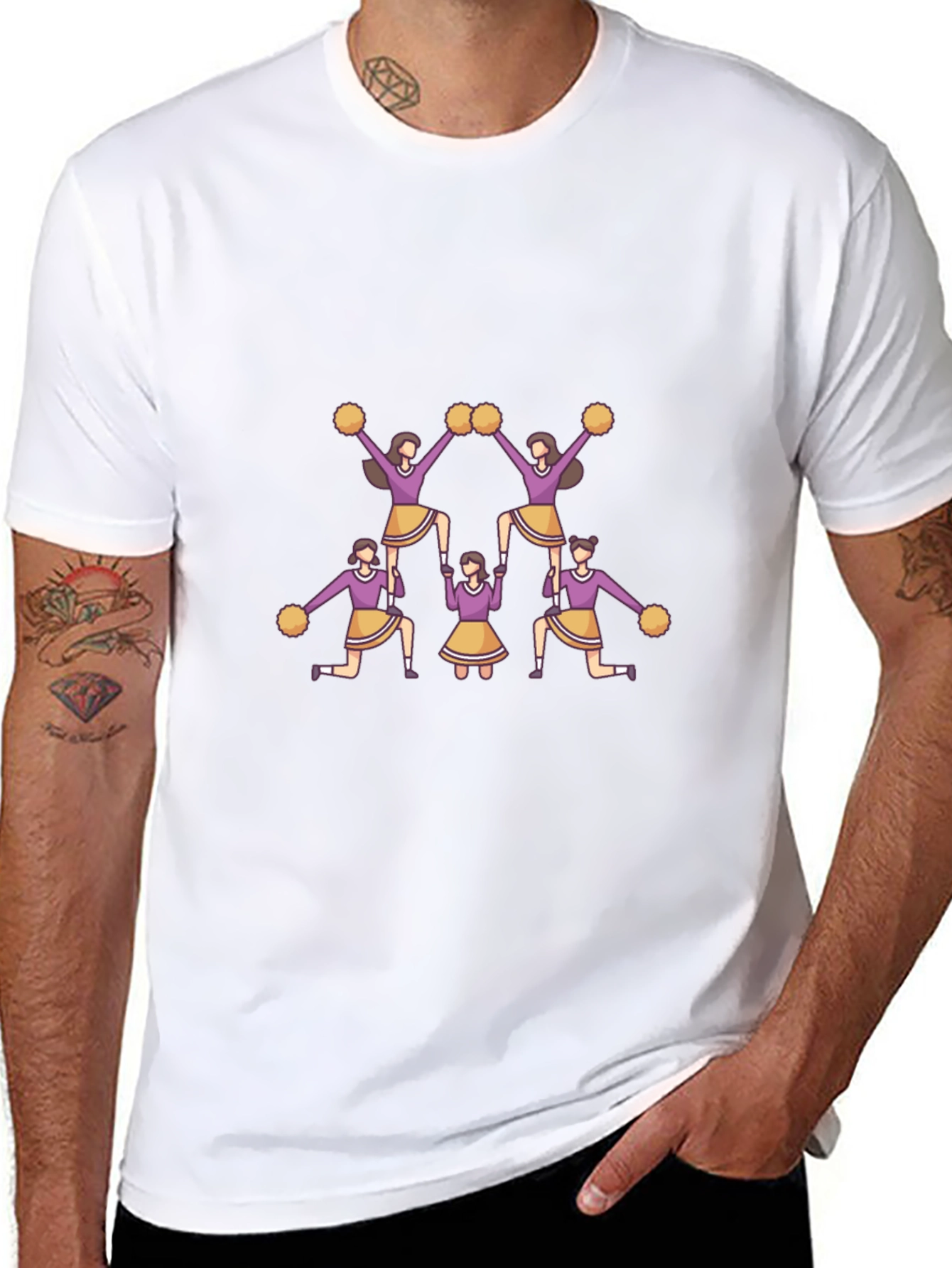 Cheerleader Squad Graphic T-Shirt